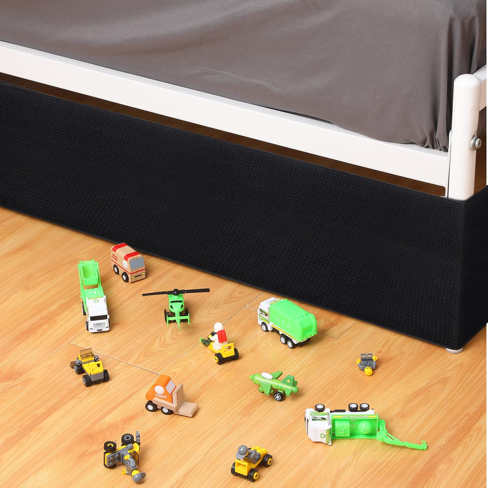 Boao Under Bed Blocker For Pets 126 X 6 Inch Toy Blocker For Under Couch With 10 Black Nylon Zip Ties Under Furniture Blocker Under Couch Bumper Under Couch Guard For Dog Cat Pet Home Accessories