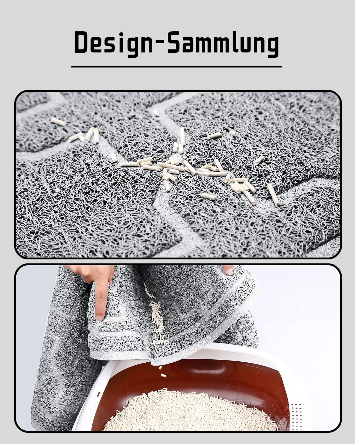 Yimobra Cat Litter Mat, Soft Premium Pvc Pad For Cat Litter Box Mats, Non Slip Durable Litter Trapping Rug, Phthalate Free, Urin