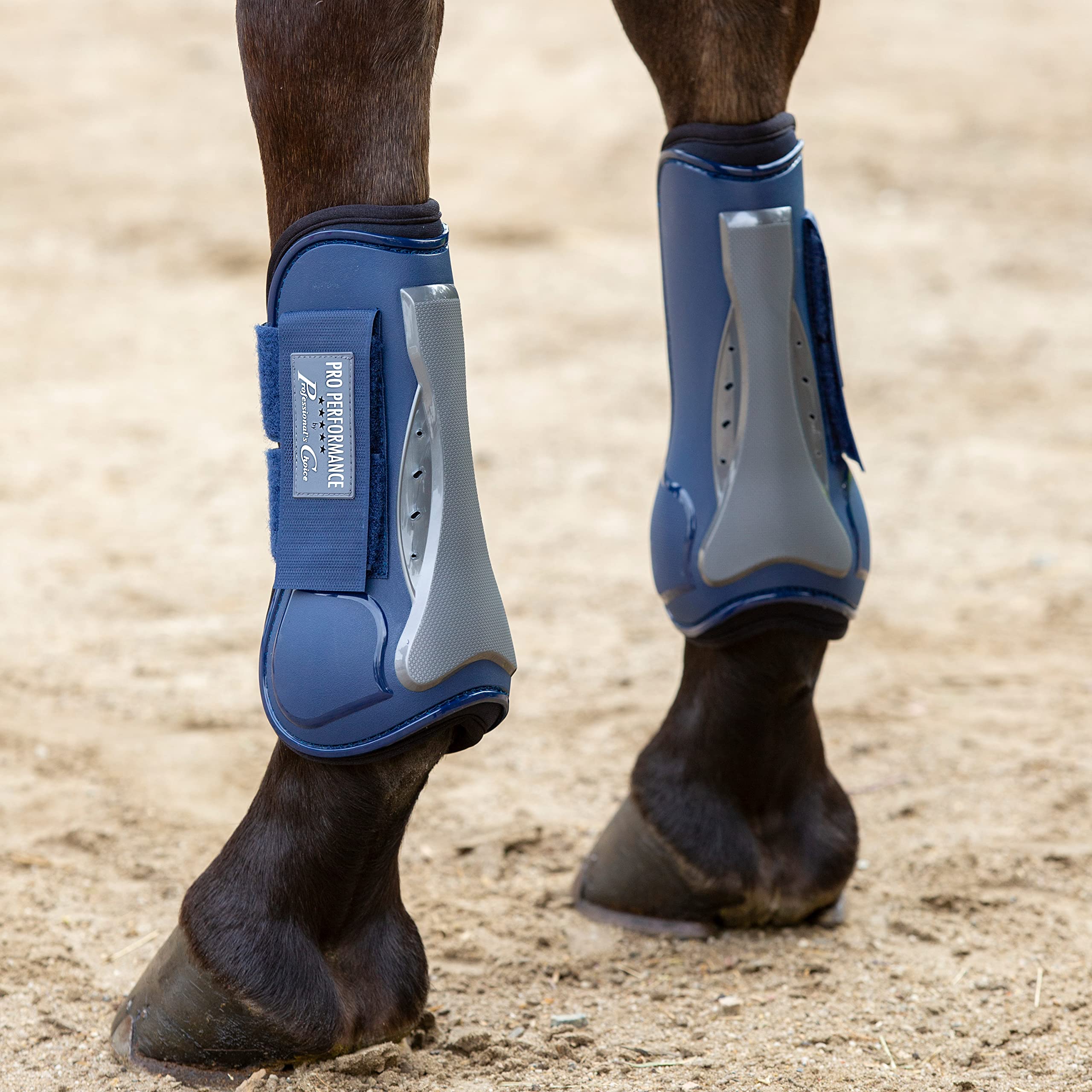 Professional'S Choice Pro Performance Show Jump Boots | Front Pair | Navy | Universal Size