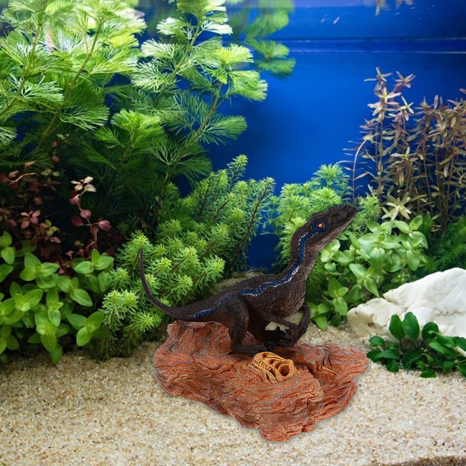 Iplusmile Dinosaur Fish Tank Ornament, Dinosaur Live Action Aquarium Ornament Dinosaur Fish Tank Decorations Fish Tank Accessories For Aquarium Fish Tank Decor