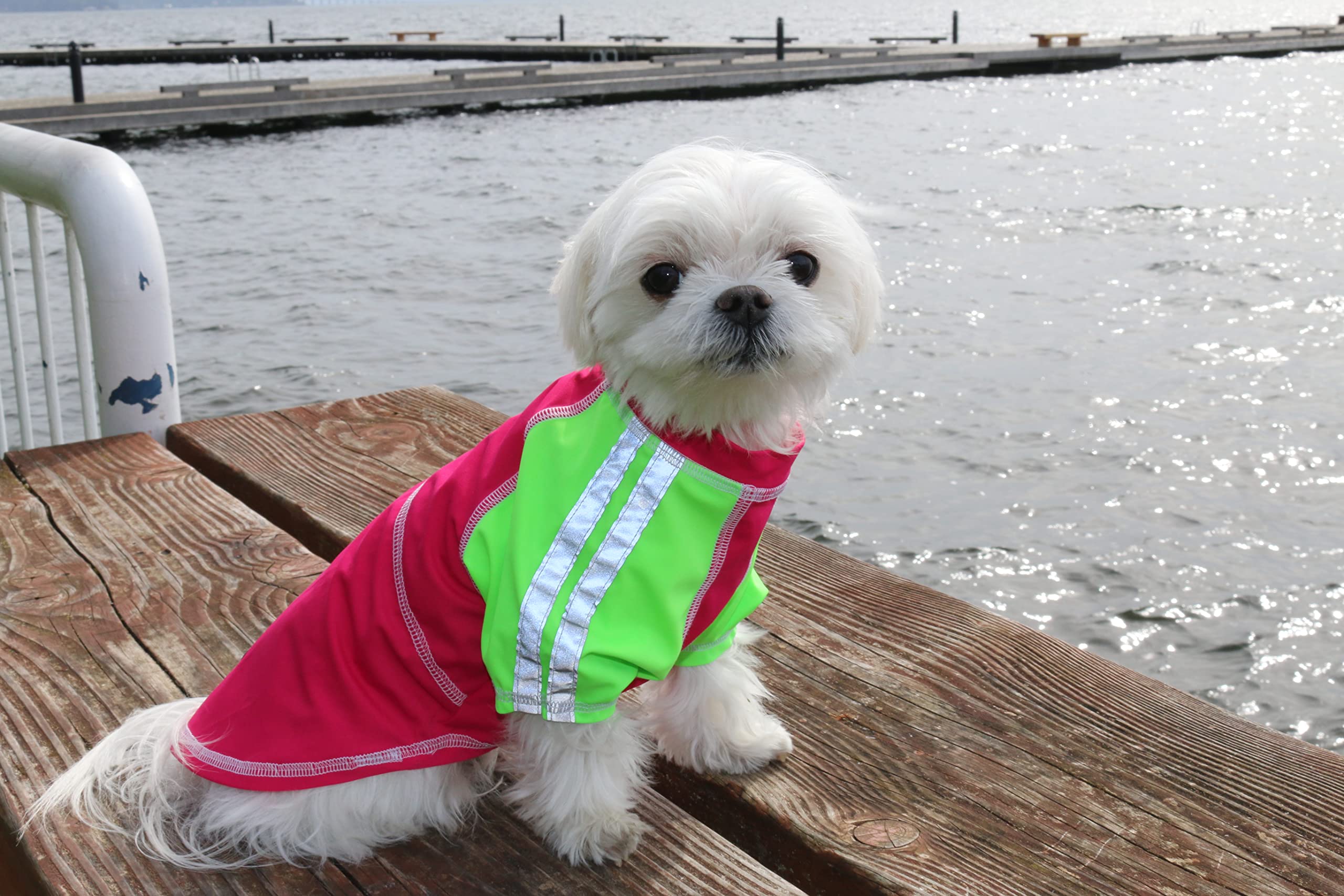 Louie de Coton Cooling Dog Sun Shirt with UPF50 + Sun Protection Tshirt for Dogs Size: XXL | UV Protection Cooling T-Shirt for D