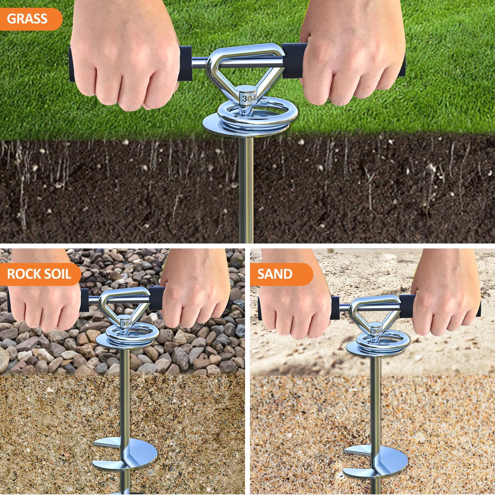 Dog Tie Out Stake,360 Swivel Dog Runner for Yard,Run Anchors for Large Dogs up to 150 lbs,Dog Leads for Yard Heavy Duty-Use Any