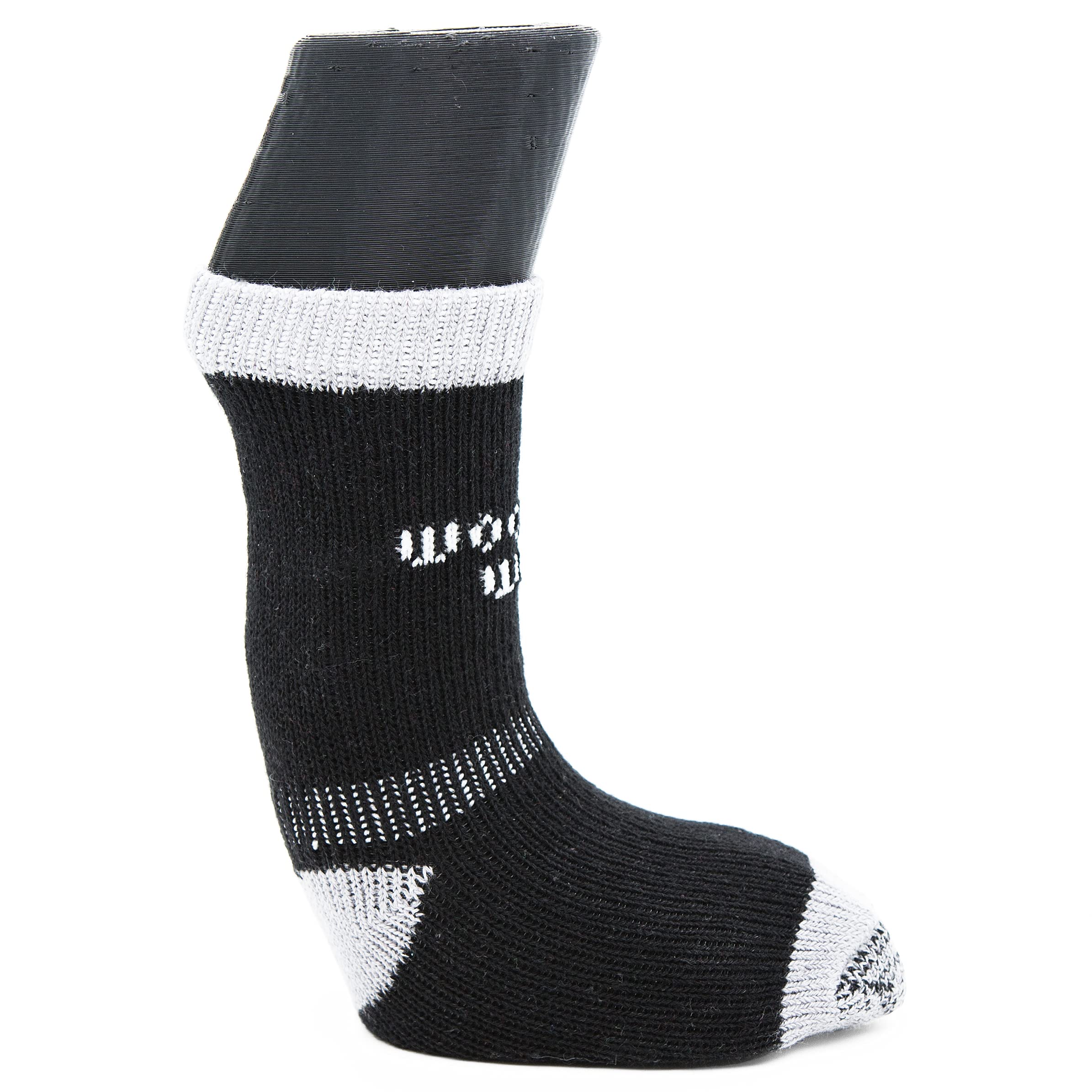 Woodrow Wear, Power Paws Greyhound Edition Advanced Dog Socks, Black Grey, XL, Fits 95-120 pounds