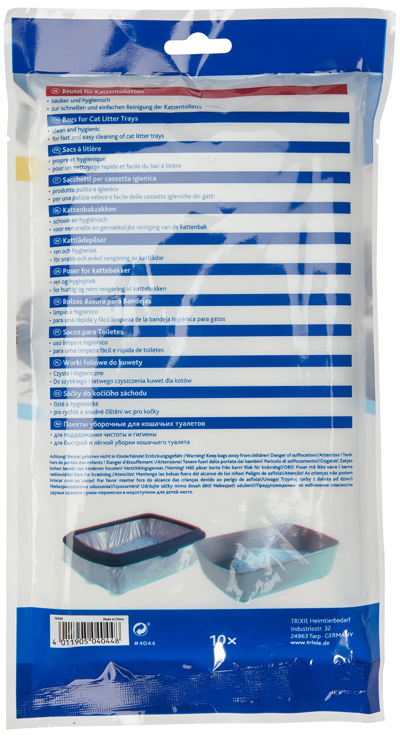 Trixie Cat Litter Tray Bags 46 X 59 10 Pack