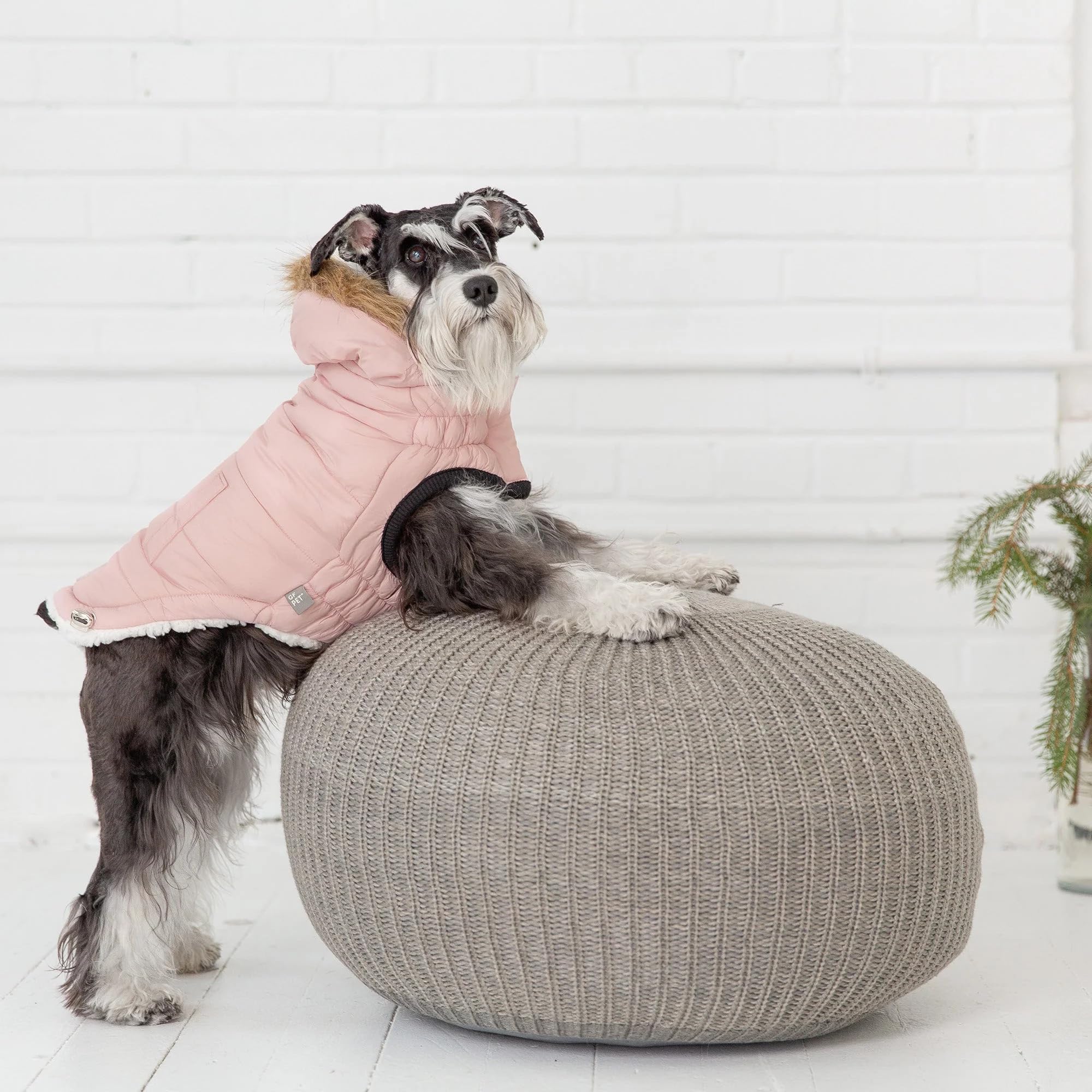 Gf Pet Urban Parka - Windproof & Insulated Winter Coat For Dogs - Stylish & Comfortable Parka Jacket - Adjustable Fit - 4Xl, Pink