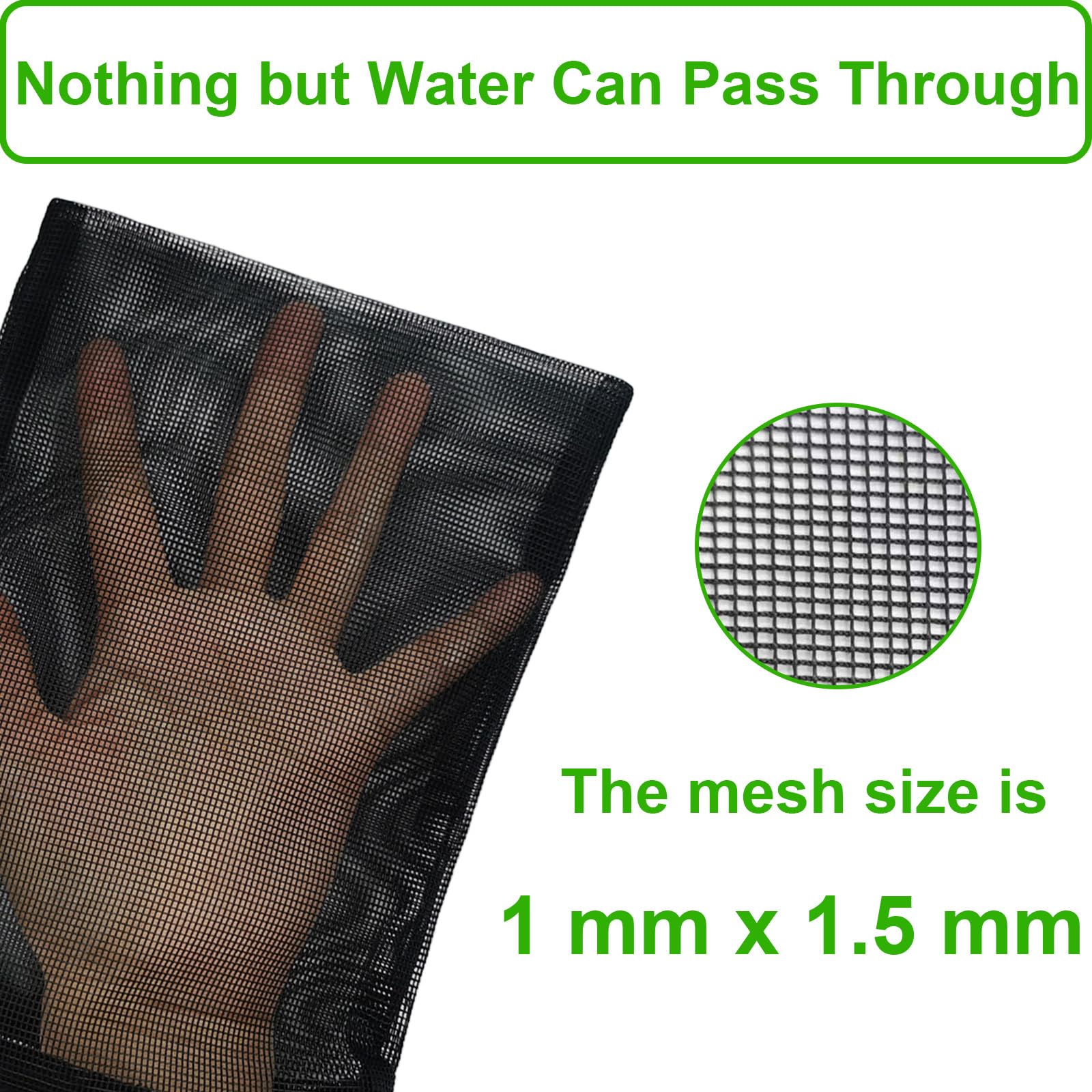 Cover Geny 10 Pieces 3'' X 4'' Aquarium Filter Media Bags Small,Mini Fish Tank Media Mesh Filter Bags For Activated Carbon,Ceram