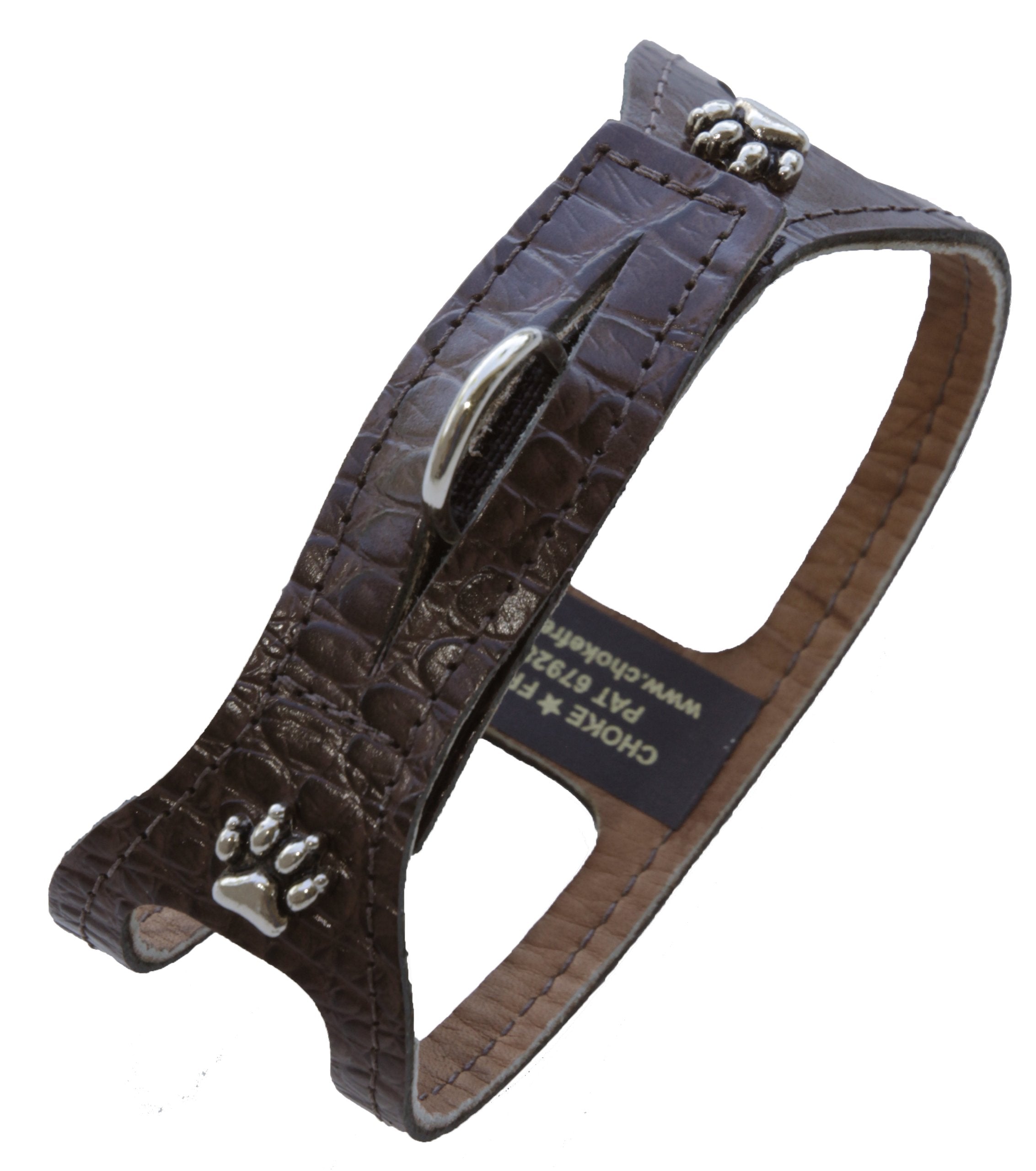 Chokefree Pet Shoulder Collar, 19', Croco Black