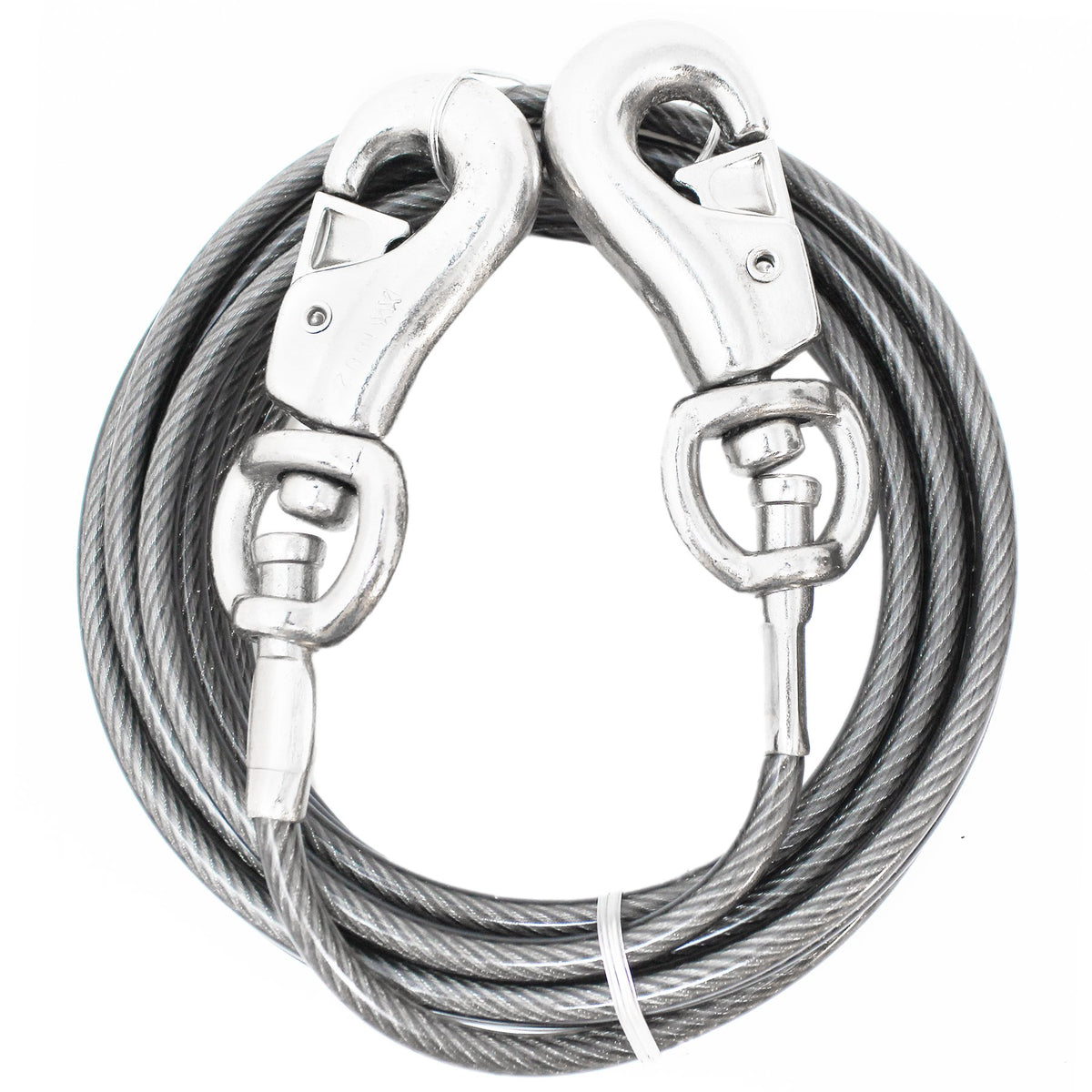 Prestige Super-Beast Dog Tie-Out, 15-Feet, Direct Connection For Added Strength ('P6815-000-99),Silver