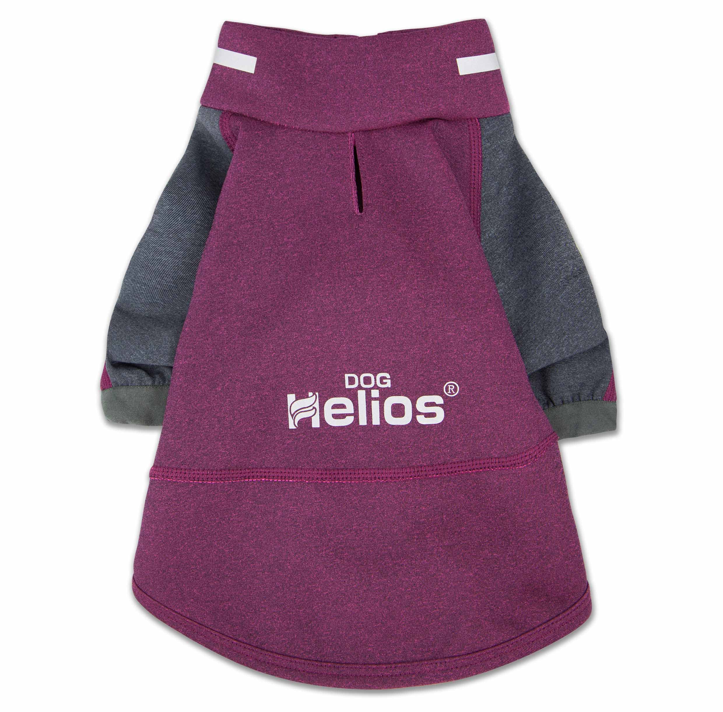 Dog Helios ® 'Eboneflow' Mediumweight 4-Way-Stretch Flexible and Breathable Performance Dog Yoga T-Shirt, X-Large, Purple