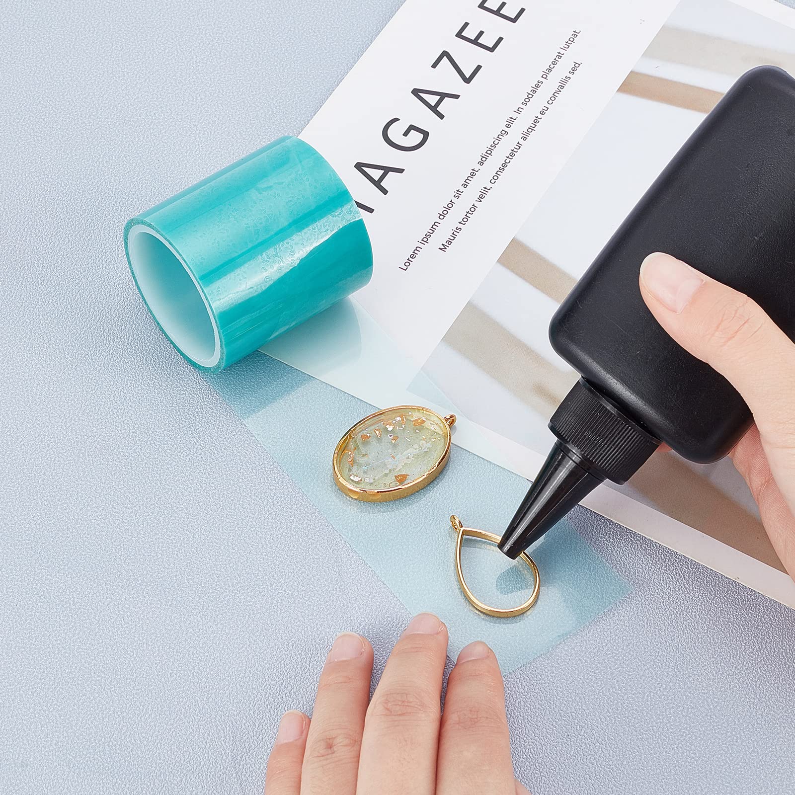 Olycraft 30Pcs Open Back Bezel Pendant Charms Gold Round Frame Pendants Bezel Charms Open Back Frame With 1 Loop For Jewelry Mak