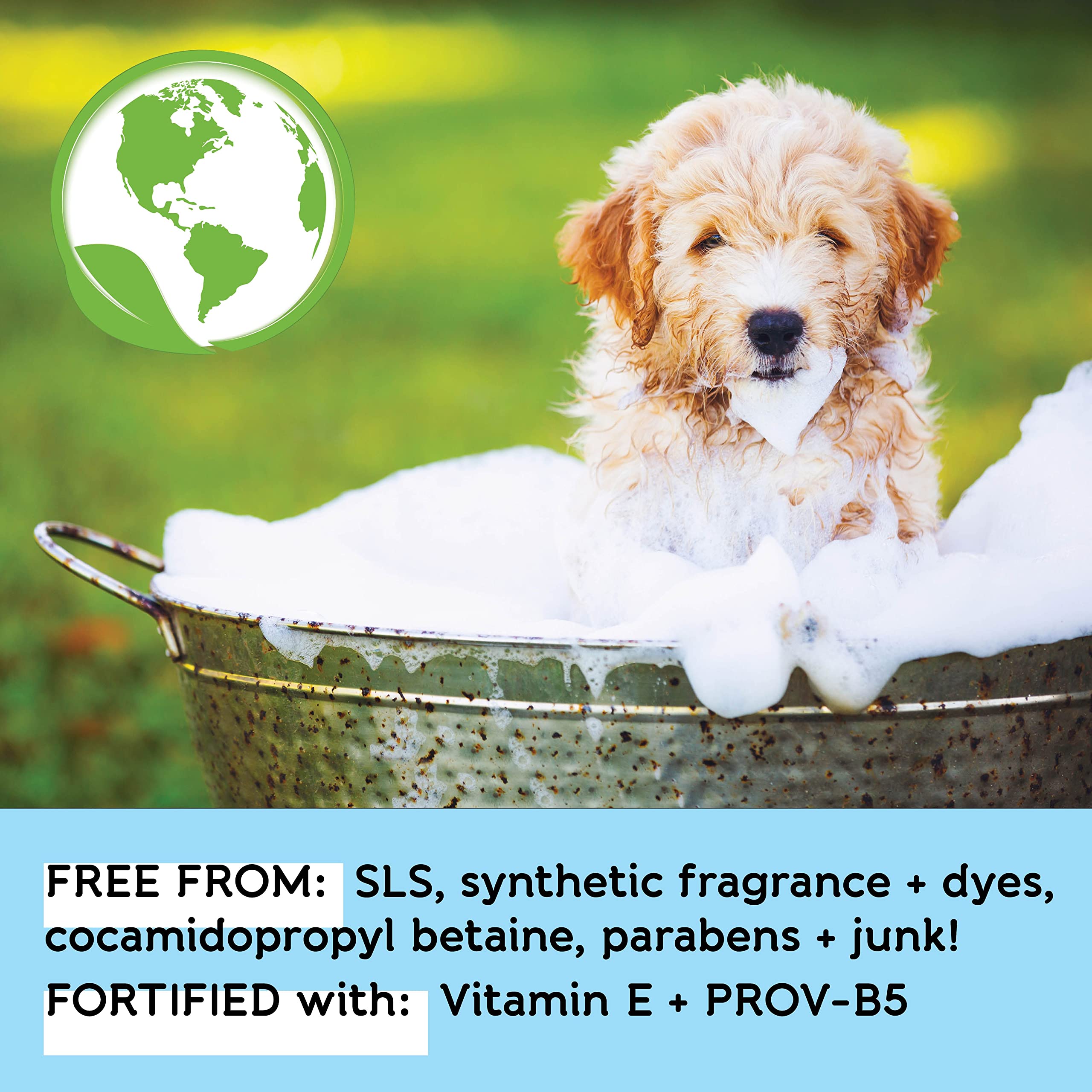 Dog Whisperer Hypoallergenic Puppy Shampoo By Yaya Organics | Gently Cleanses And Moisturizes With Organic Aloe Vera | Healthy +