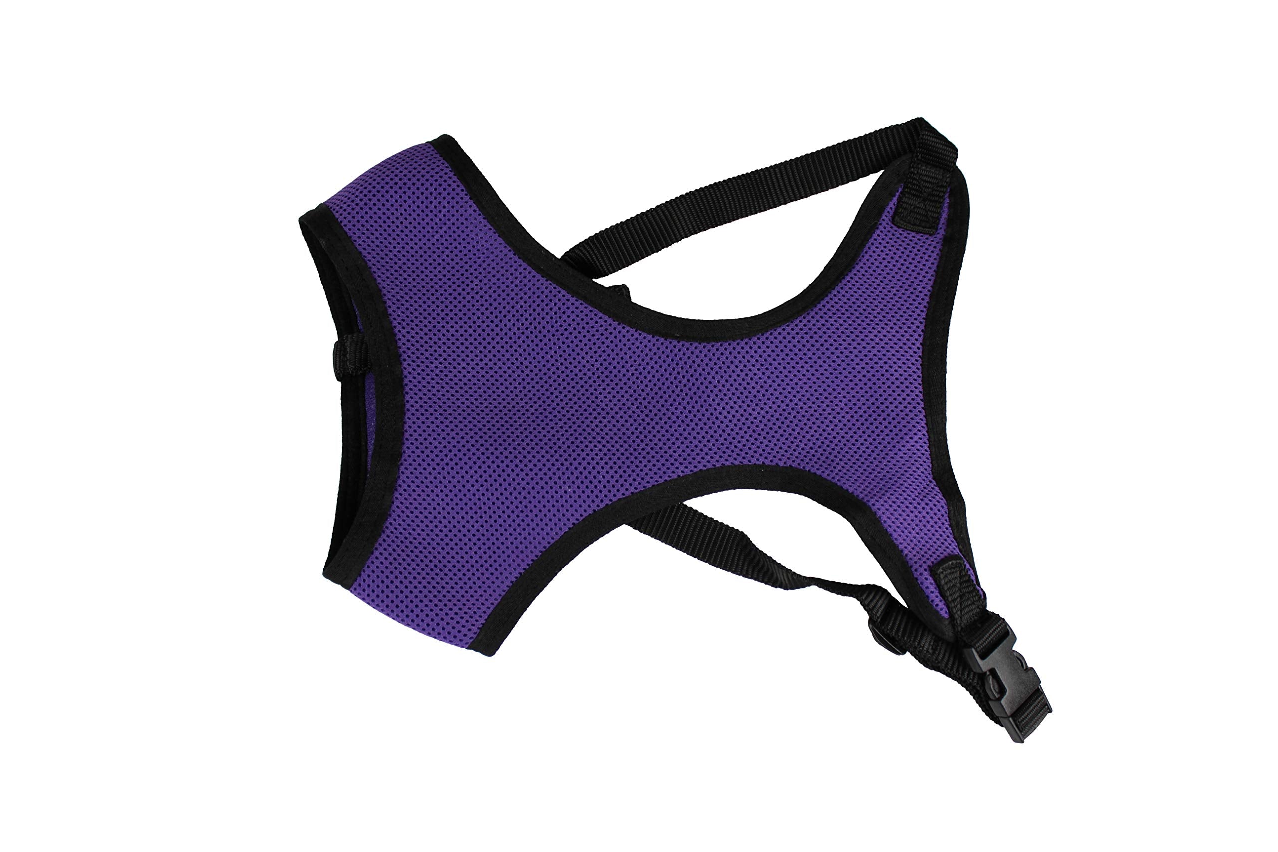 Cutenfuzzy Comfort Mesh Breathable Adjustable Dog Harness Vest With 6 Month Warranty, Purple, Medium