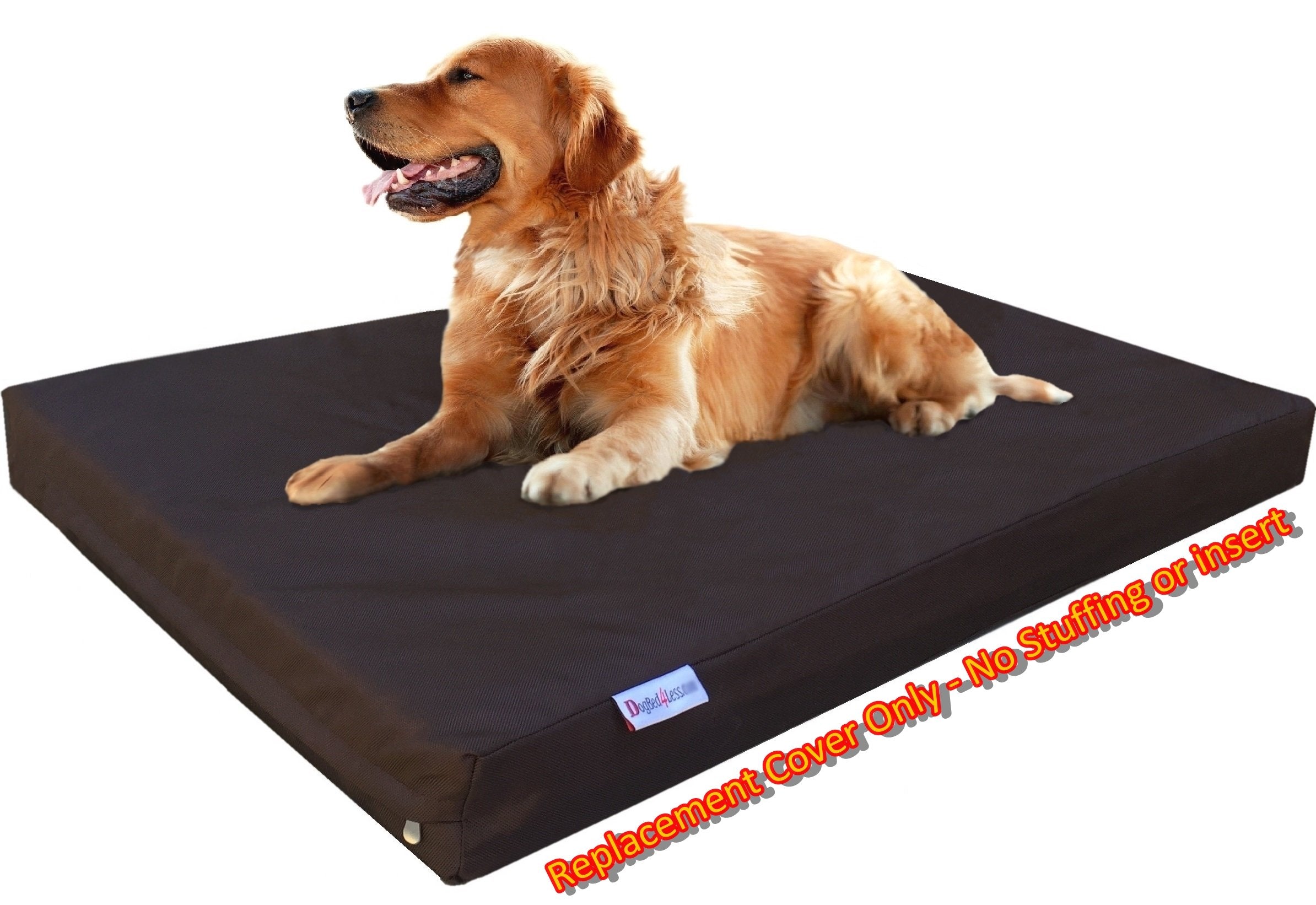 Dogbed4less Heavy Duty Dog Bed Replacement Cover, Seal Brown, 40X35X4 Inches, 1680 Ballistic Nylon, Model B40X35LC