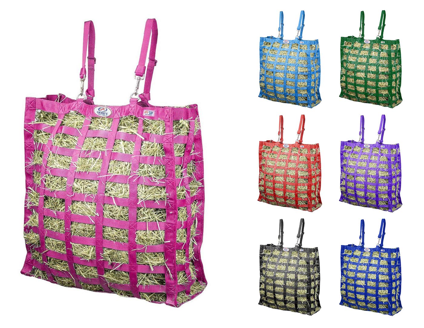 Derby Originals Supreme Patented Four Sided Slow Feed Horse Hay Bag With 1 Year Warranty