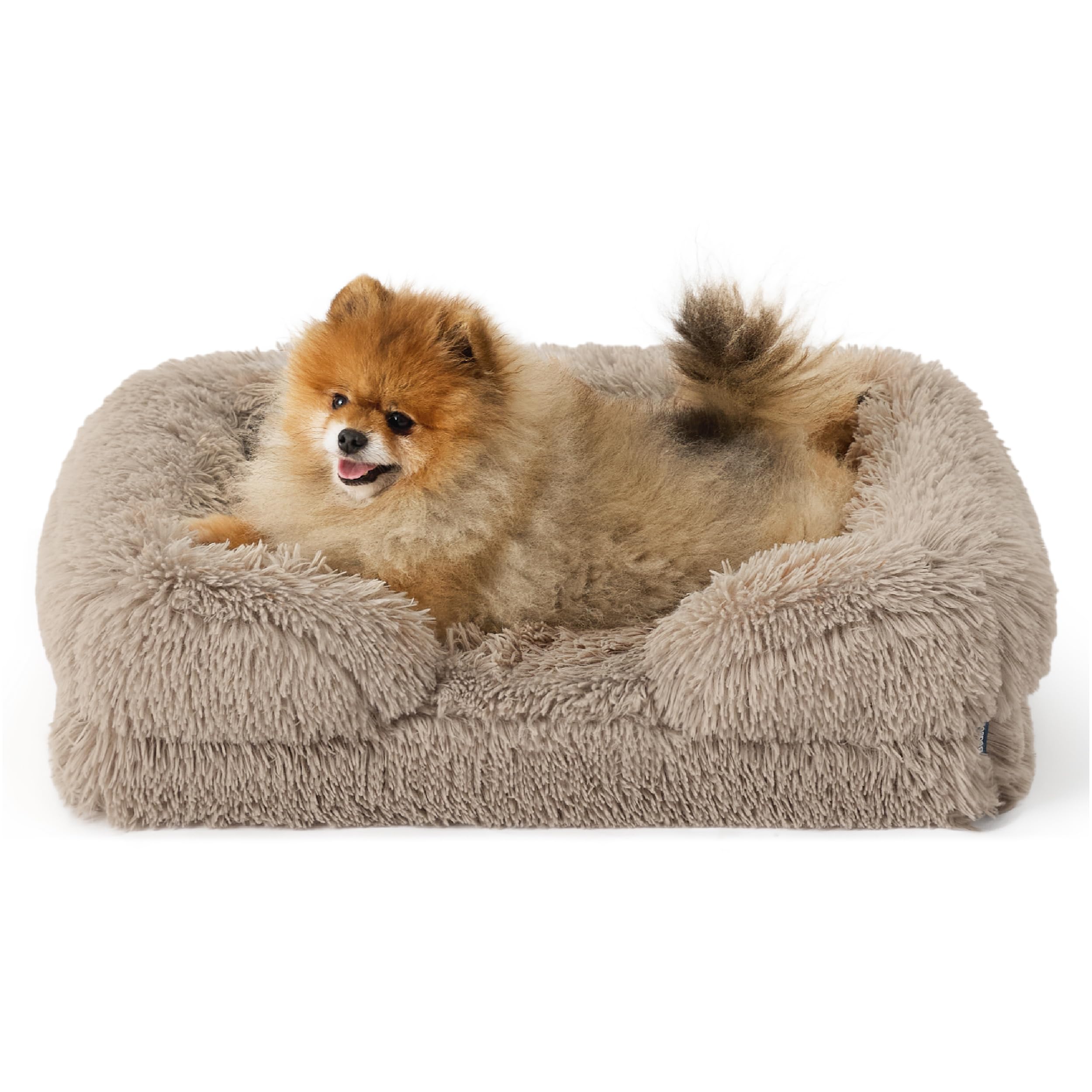 Bedsure Small Orthopedic Dog Bed - Washable Calming Dog Sofa Beds For Small Dogs, Supportive Foam Pet Couch Bed With Removable W