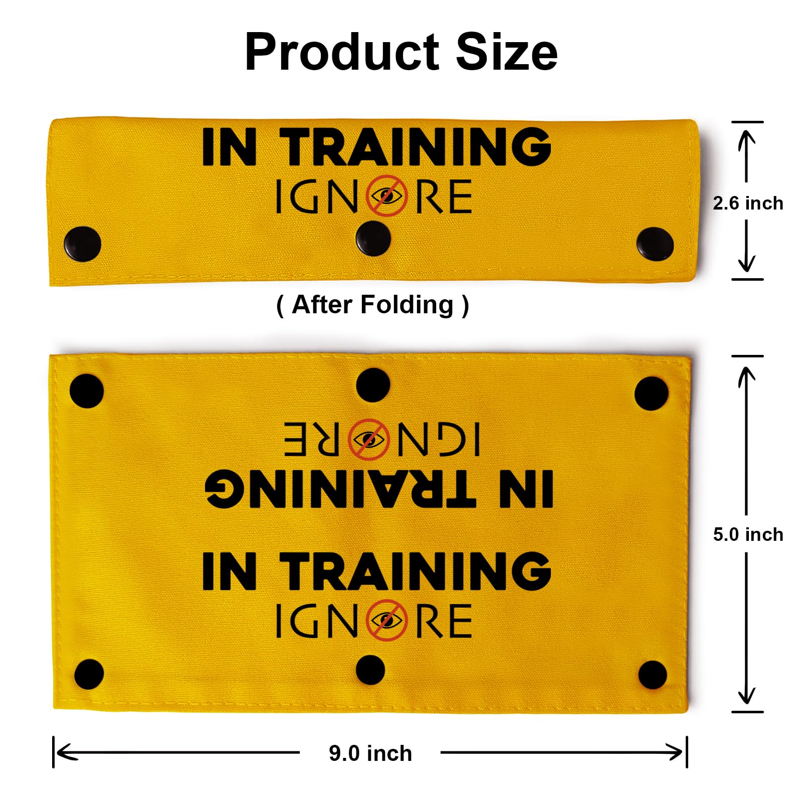 Yrovwenq In Training Ignore Funny Dog Leash Yellow Wrap For Dog Ropes With Ignore Sign (In Training Ignore Sleeve)