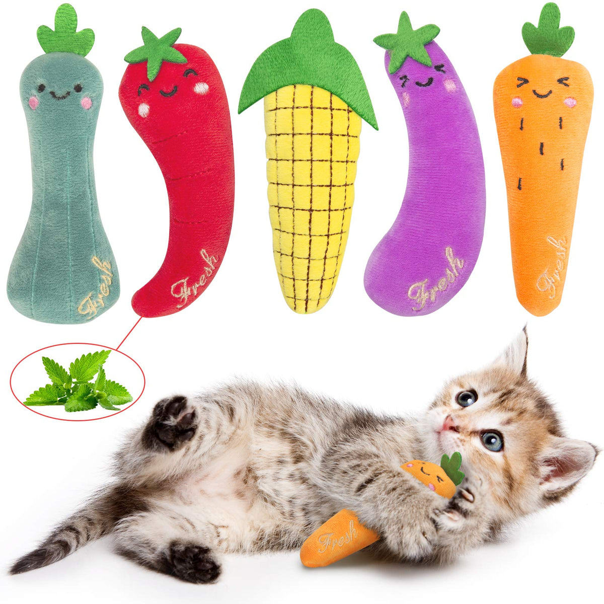 Etekyer Catnip Toys, Cat Toys, Cat Toys For Indoor Cats, Catnip Toys For Cats, Cat Toys With Catnip, Interactive Cat Toy, Cat Chew Toy, Cat Pillow Toys, Cat Toys For Kittens Kitty