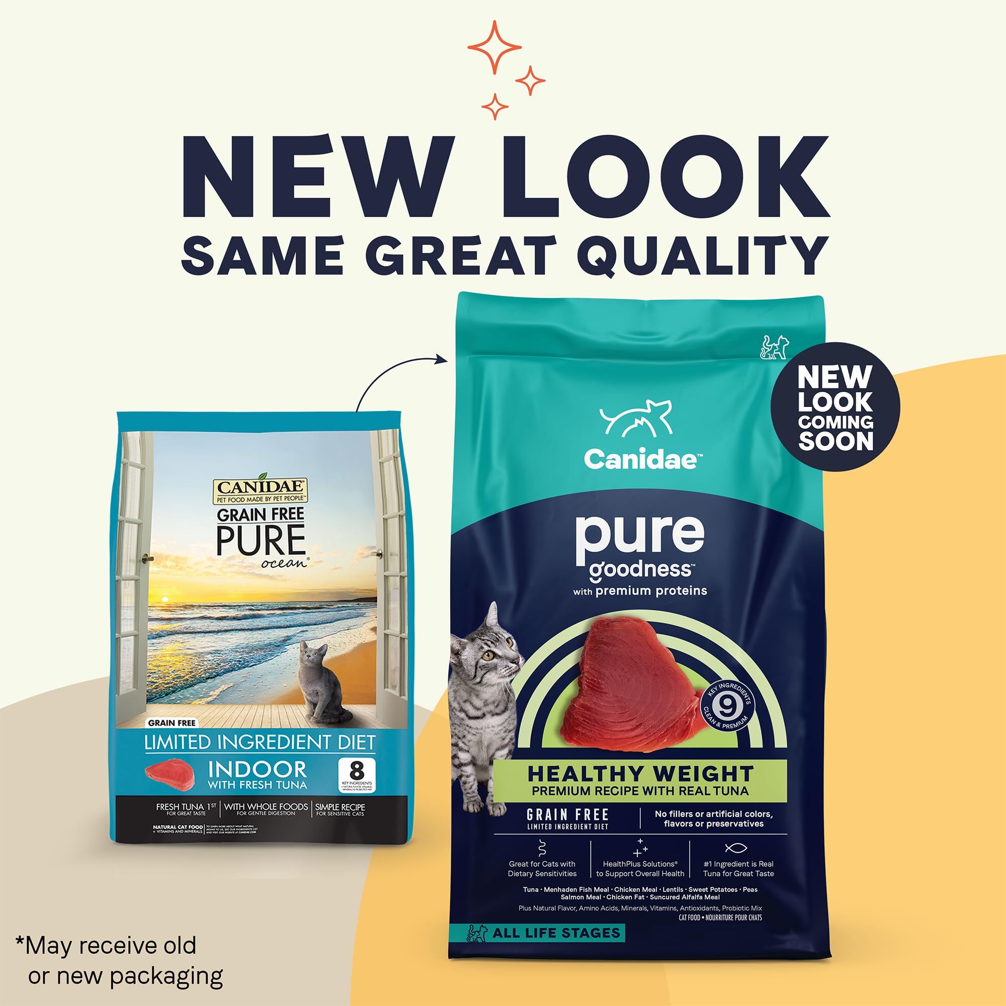 CANIDAE Pure Weight Management Cat Food, Grain Free, Real Tuna, 10 lbs