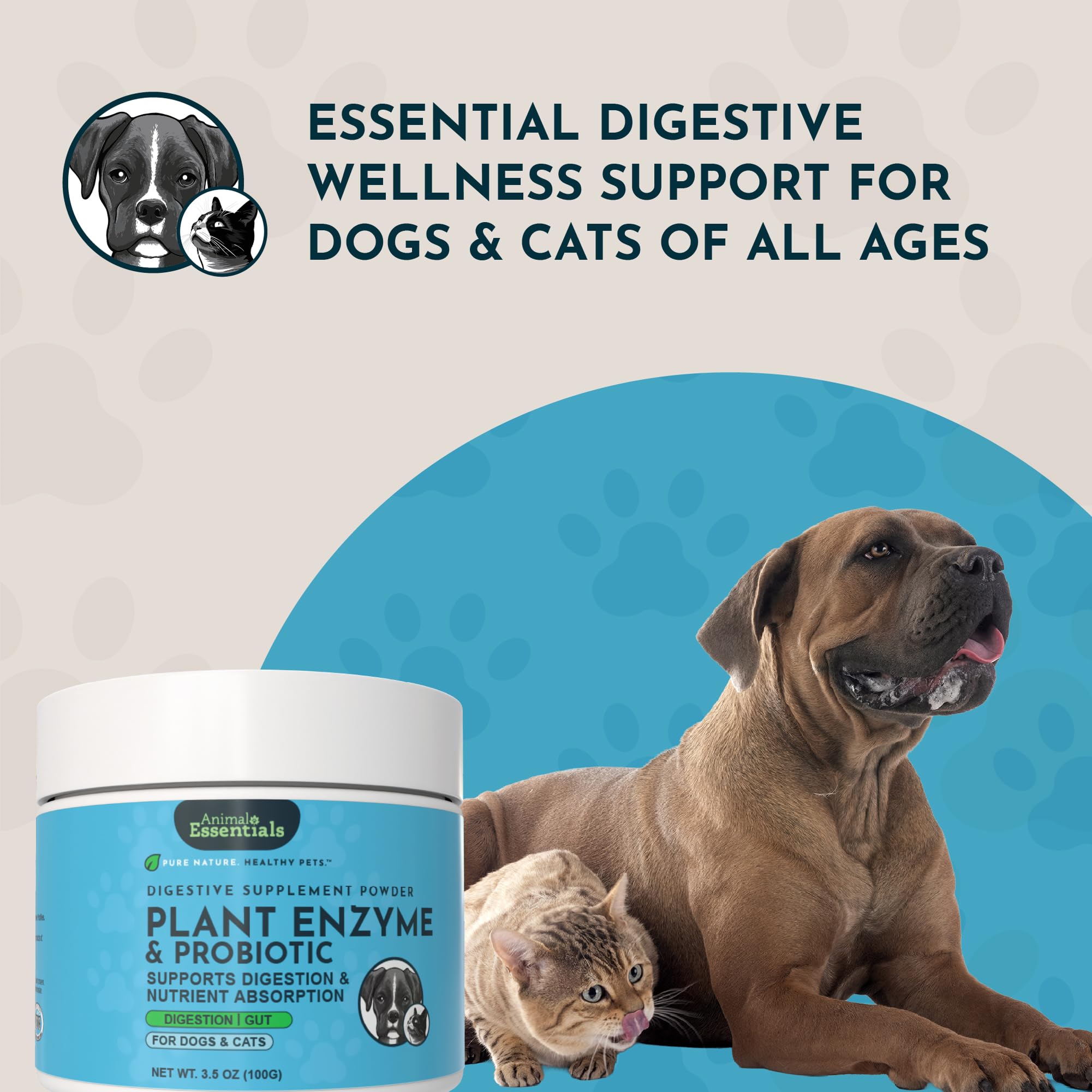 Animal Essential Plant Enzyme With Probiotics, 100 Gram