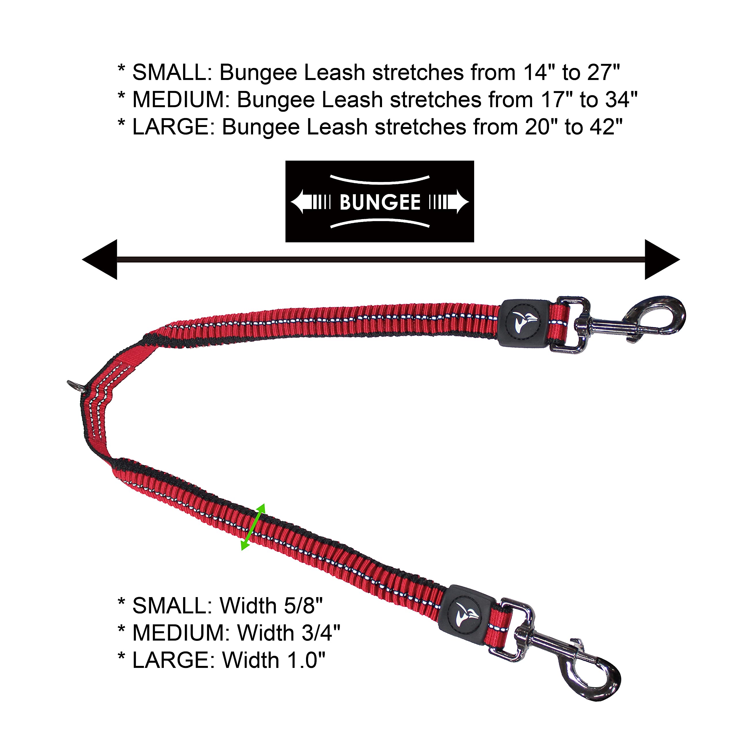 Kruz Double Dog Coupler - Kzvx2-15L - Tangle Free Dog Walking & Training Dual Extension - Comfortable, Shock Absorbing - Reflect