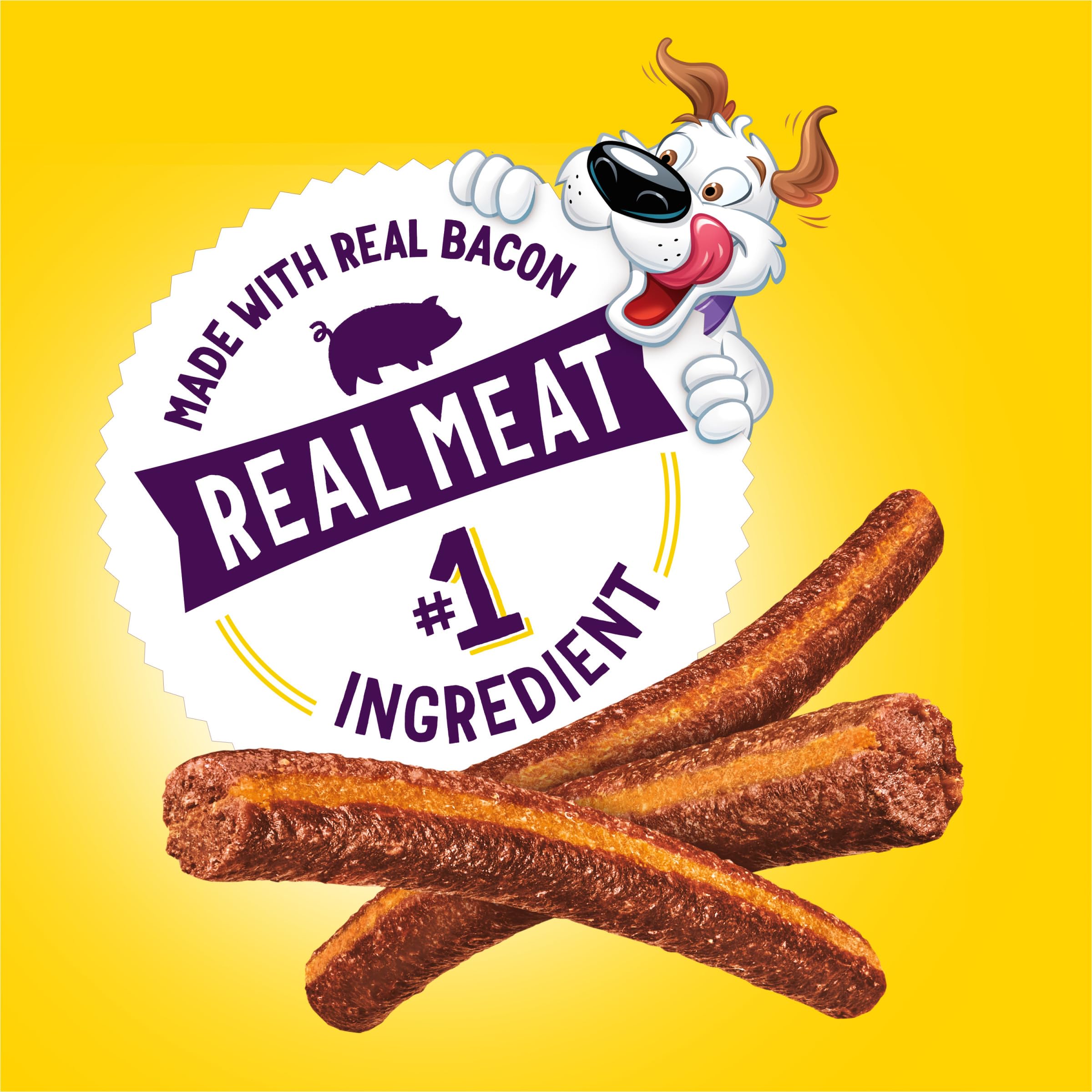Beggin Flavor Stix Treats for Dogs with Bacon and Cheddar Jack Flavor - 40 oz. Pouch