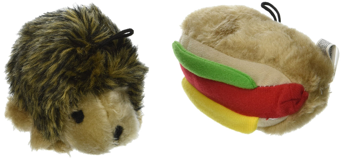 Booda Soft - Mini Hotdog & Hedgehog Aspen Sftbt Sm Htdg/Hdghog 2Pk Toys