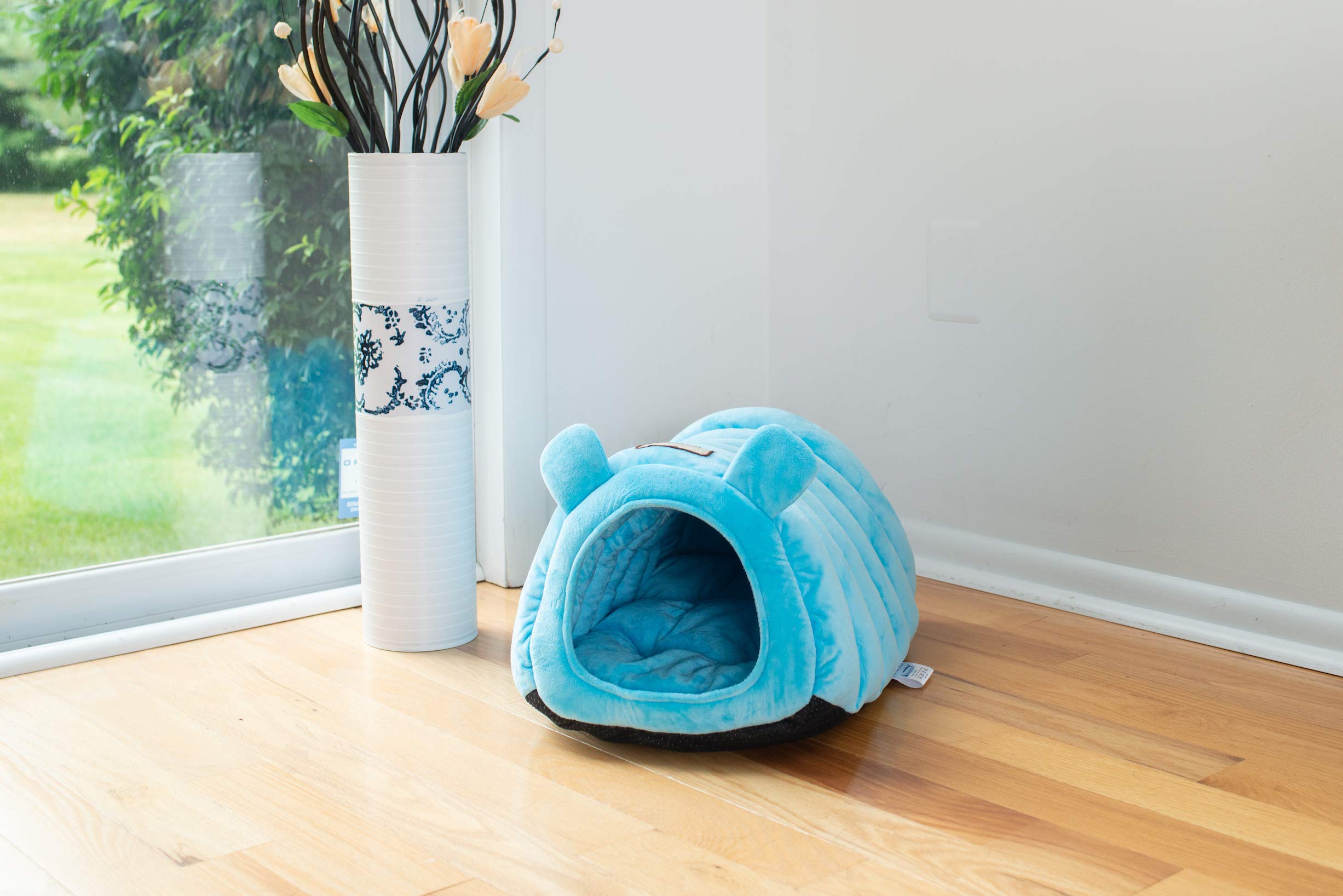 Armarkat Cat Bed Model C90CTL Tube Shape, Sky Blue