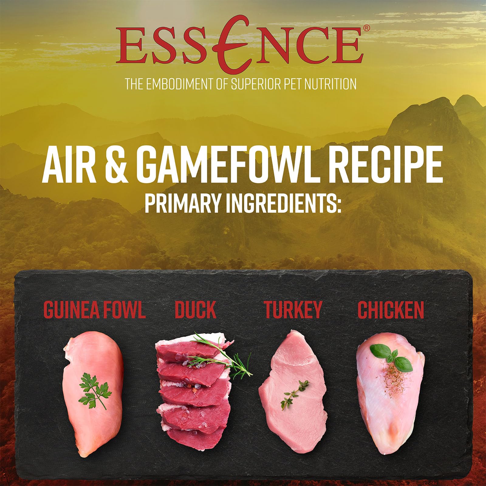 Essence AIR & Gamefowl CAT Recipe Dry CAT Food, 10LB Bag