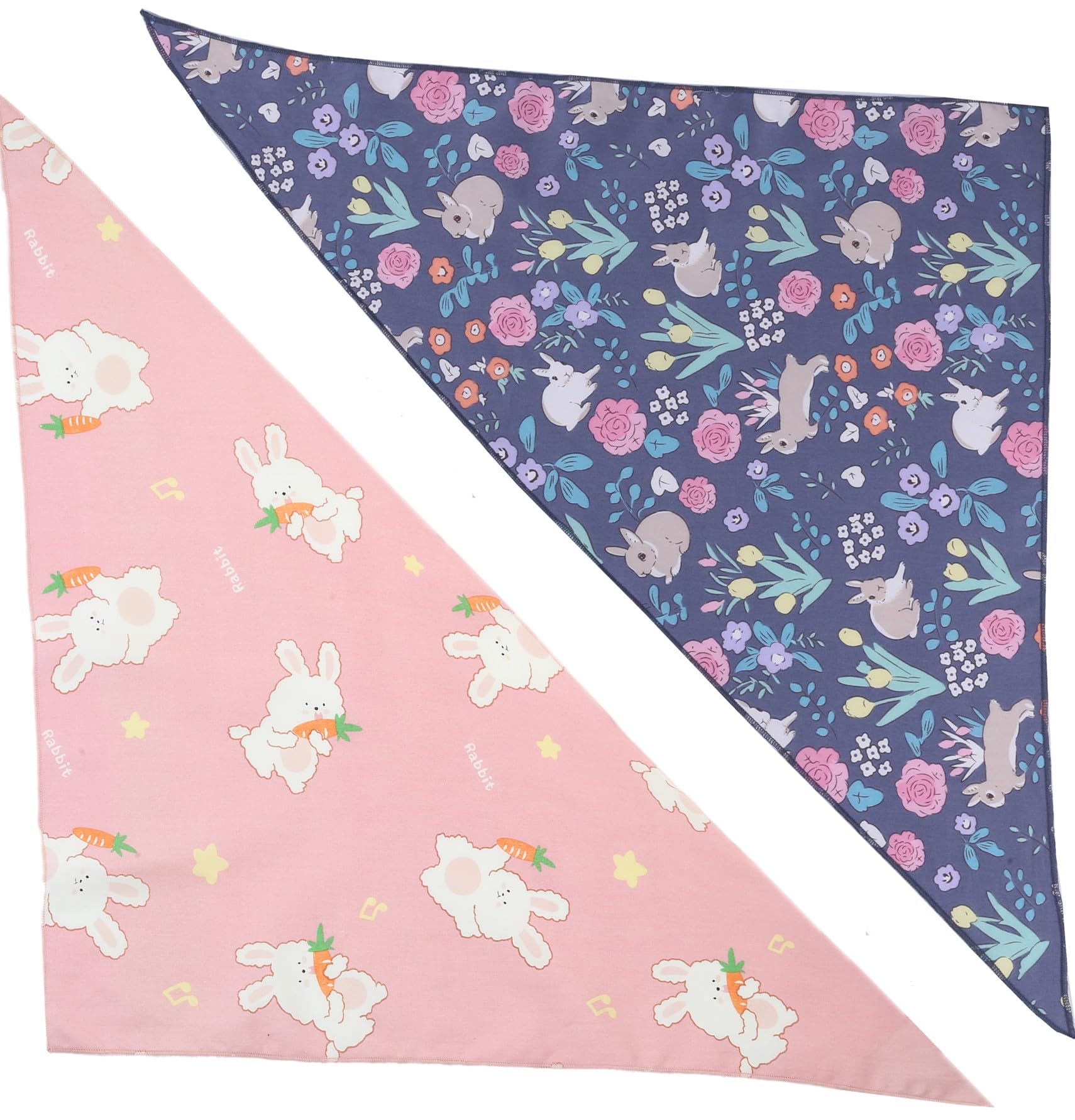2 Pack Easter Dog Bandana - Triangle Bib Pet Scarf Accessories For Spring