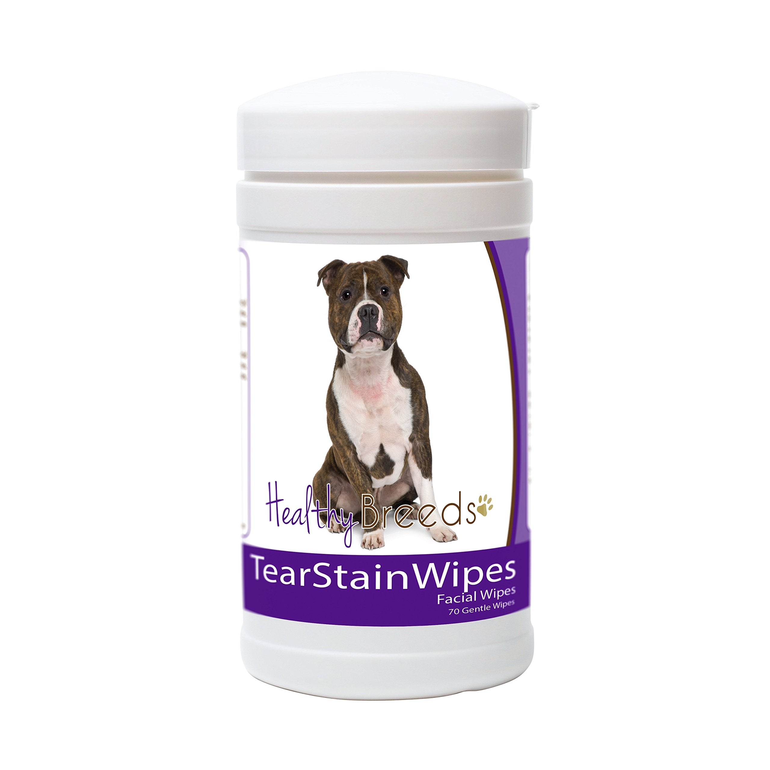Healthy Breeds Staffordshire Bull Terrier Tear Stain Wipes 70 Count