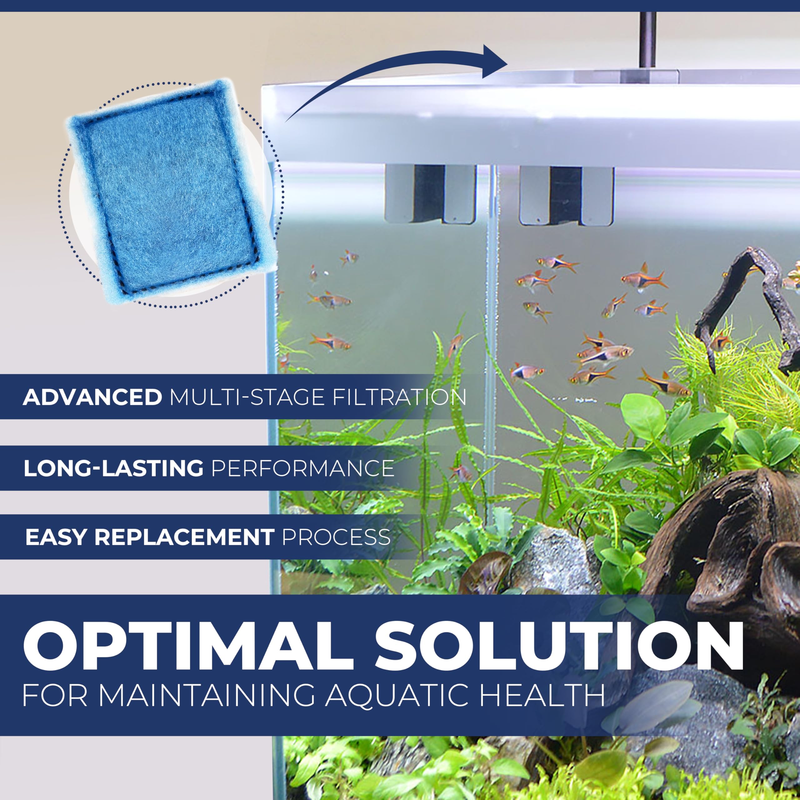 8 Pack - Rite Size C Replacement Aquarium Filter Cartridges Compatible With Marineland Penguin Pro Power Filters 275 & 375, 200