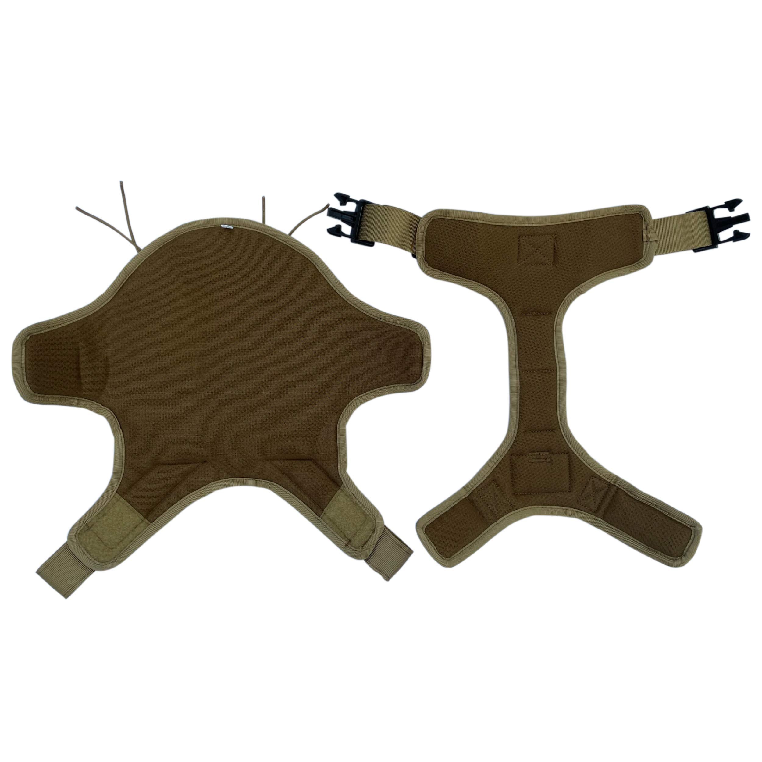 Albcorp Tactical Dog Harness - Heavy Duty, No-Pull Training Vest For Large Breeds, Military Service Dog Vest With Front Leash Clip, Hook & Loop Panels, Padded Handle – Coyote Brown, Medium