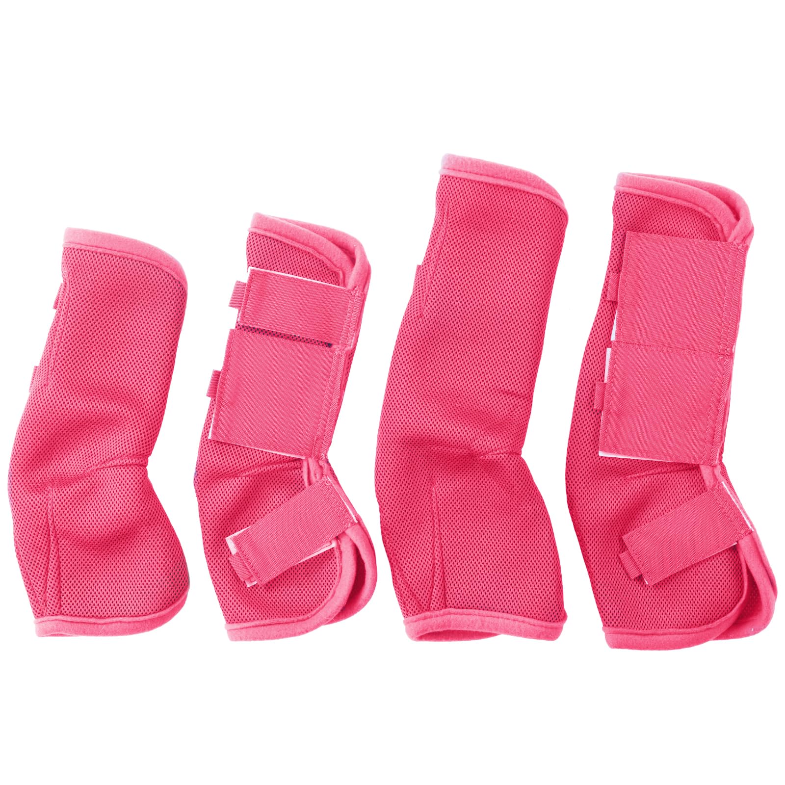Gallopoff Fly Boots For Horses Set Of 4, Non-Slip Horse Fly Boots, Comfy Airflow Mesh, No More Stomping & Horsefly Nuisance Pink