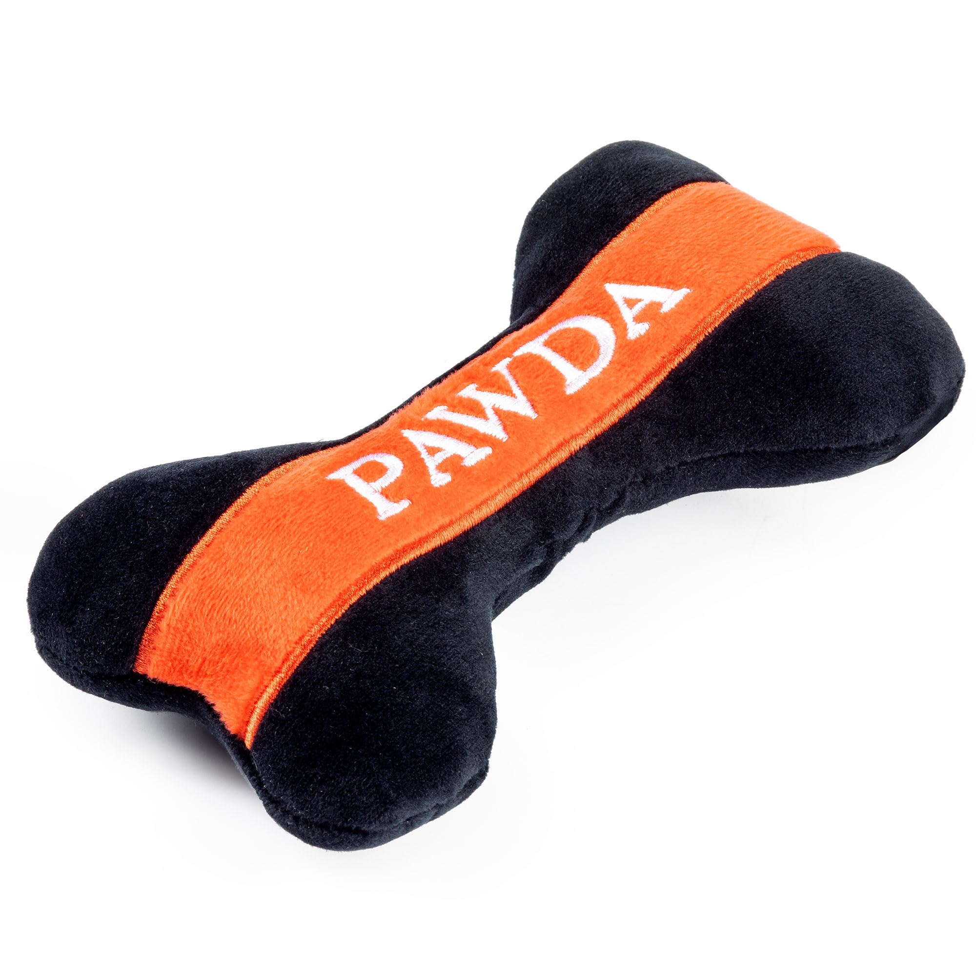 Haute Diggity Dog Pawda Bone, Plush Designer Dog Toys with Interactive Squeaker, Stimulating Pet Enrichment, Machine-Washable &