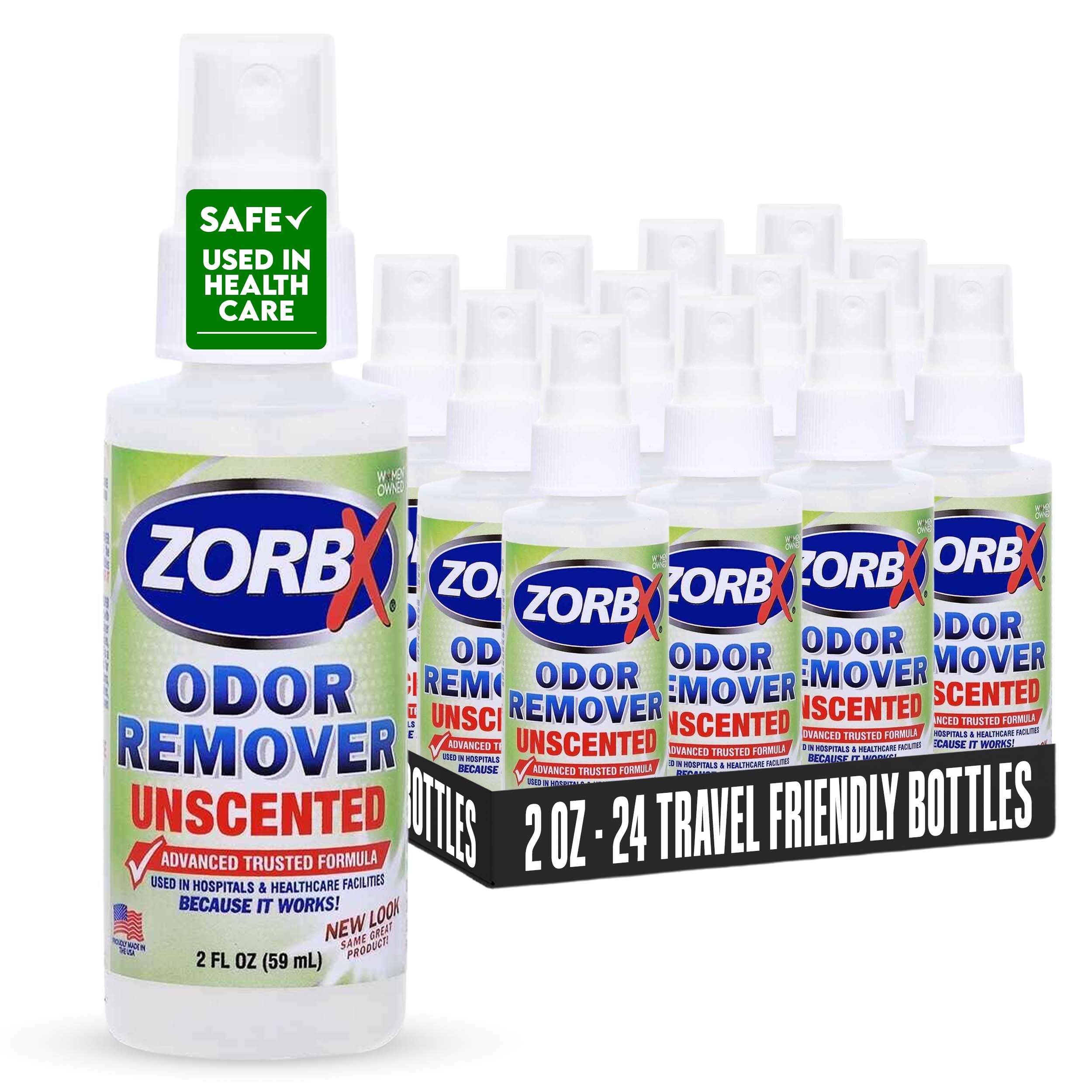 Zorbx Unscented Odor Eliminator For Strong Odor 2 Oz, Pack Of 24 - Used In Hospitals & Healthcare Facilities - Advanced Trusted 