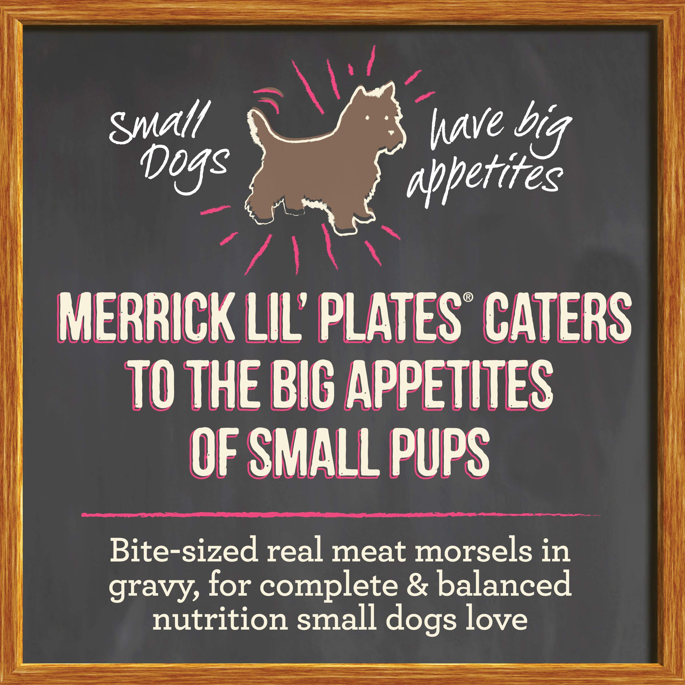 Merrick Lil Plates Grain Free And Gluten Free Natural Wet Dog Food For Small Dogs, Soft Itsy Bitsy Beef Stew - (Pack of 12) 3.5
