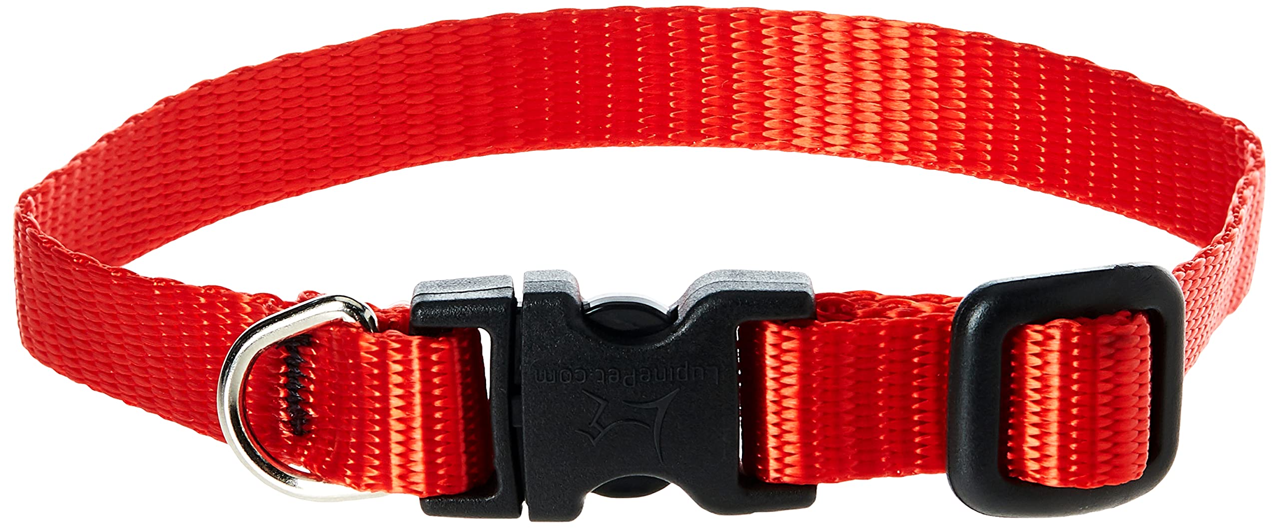 Lupinepet Basics 1/2' Red 8-12' Adjustable Collar For Small Dogs