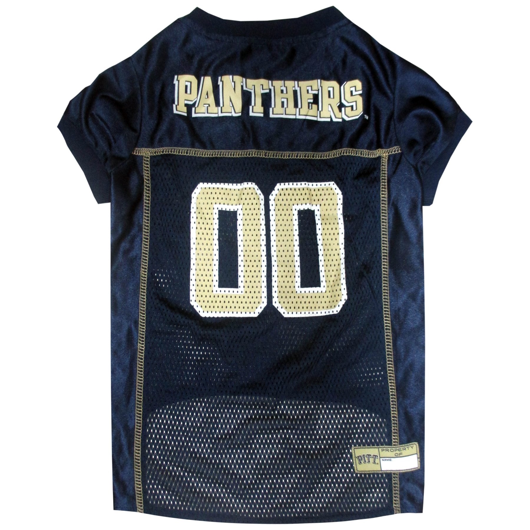 Pets First NCAA College Pittsburgh Panthers Mesh Jersey for DOGS & CATS, Large. Licensed Dog Jersey with your Favorite Football/
