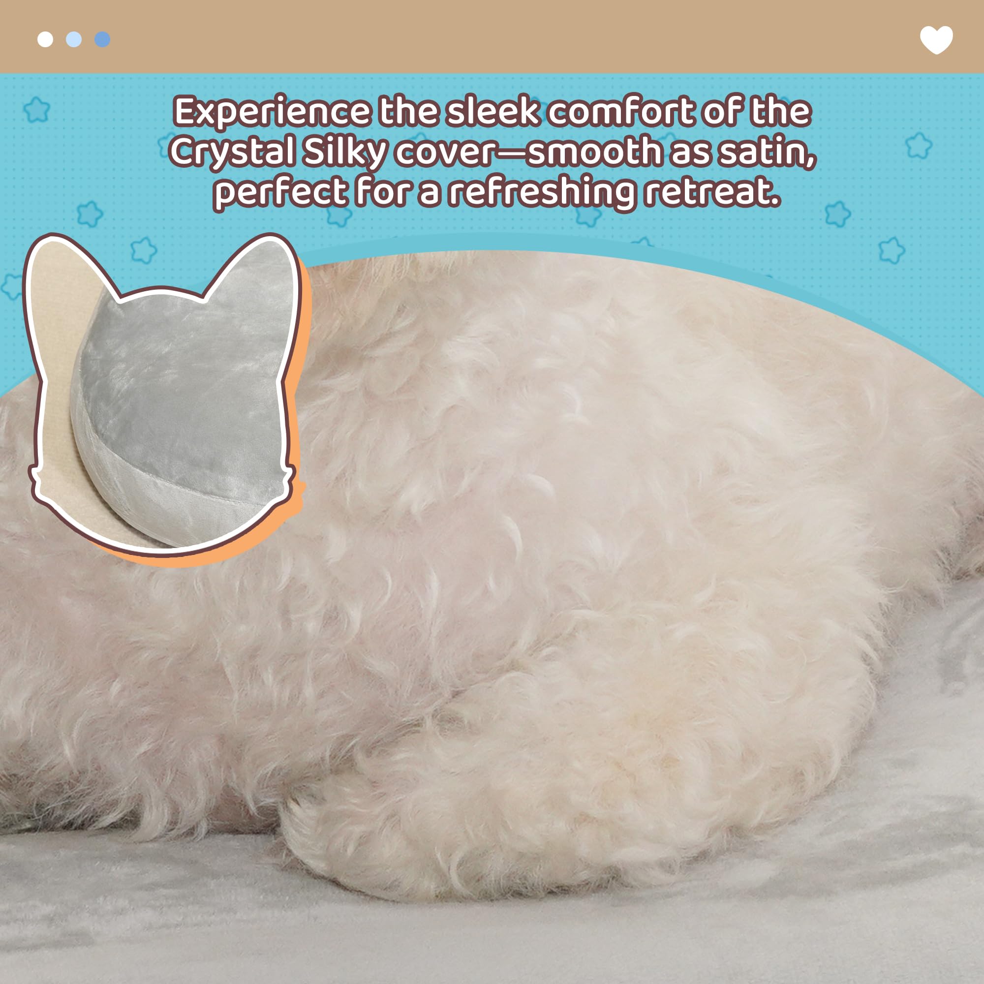 Inflatefly Dog Bed Washable Pet Bed With Waterproof Air Mattress (Crystal Silky, M-31.5X23.6X4.7In)