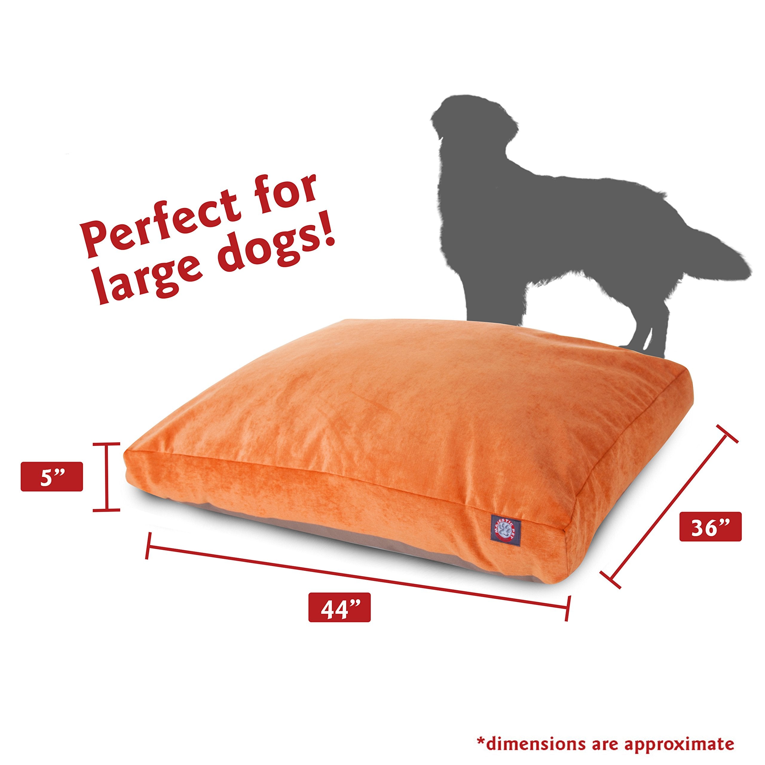 Orange Villa Collection Large Rectangle Pet Dog Bed