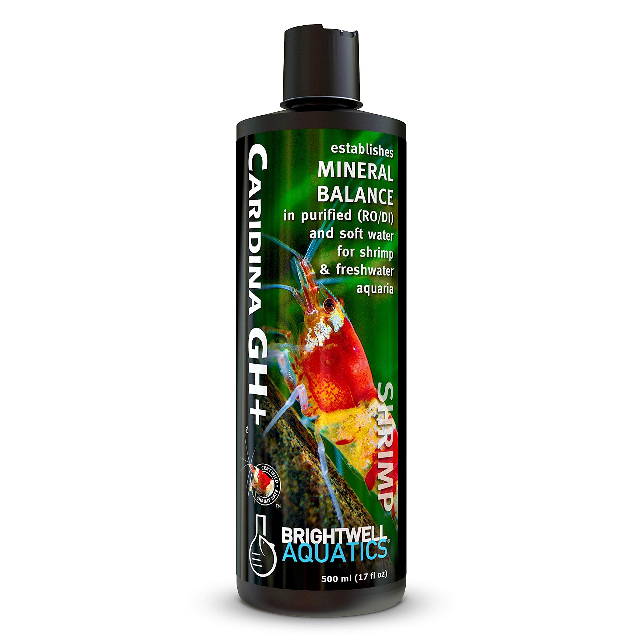 Brightwell Aquatics Caridina GH+ Mineral Supplement Restores Calcium Magnesium Potassium Sodium in Soft RO/DI Water for Shrimp B