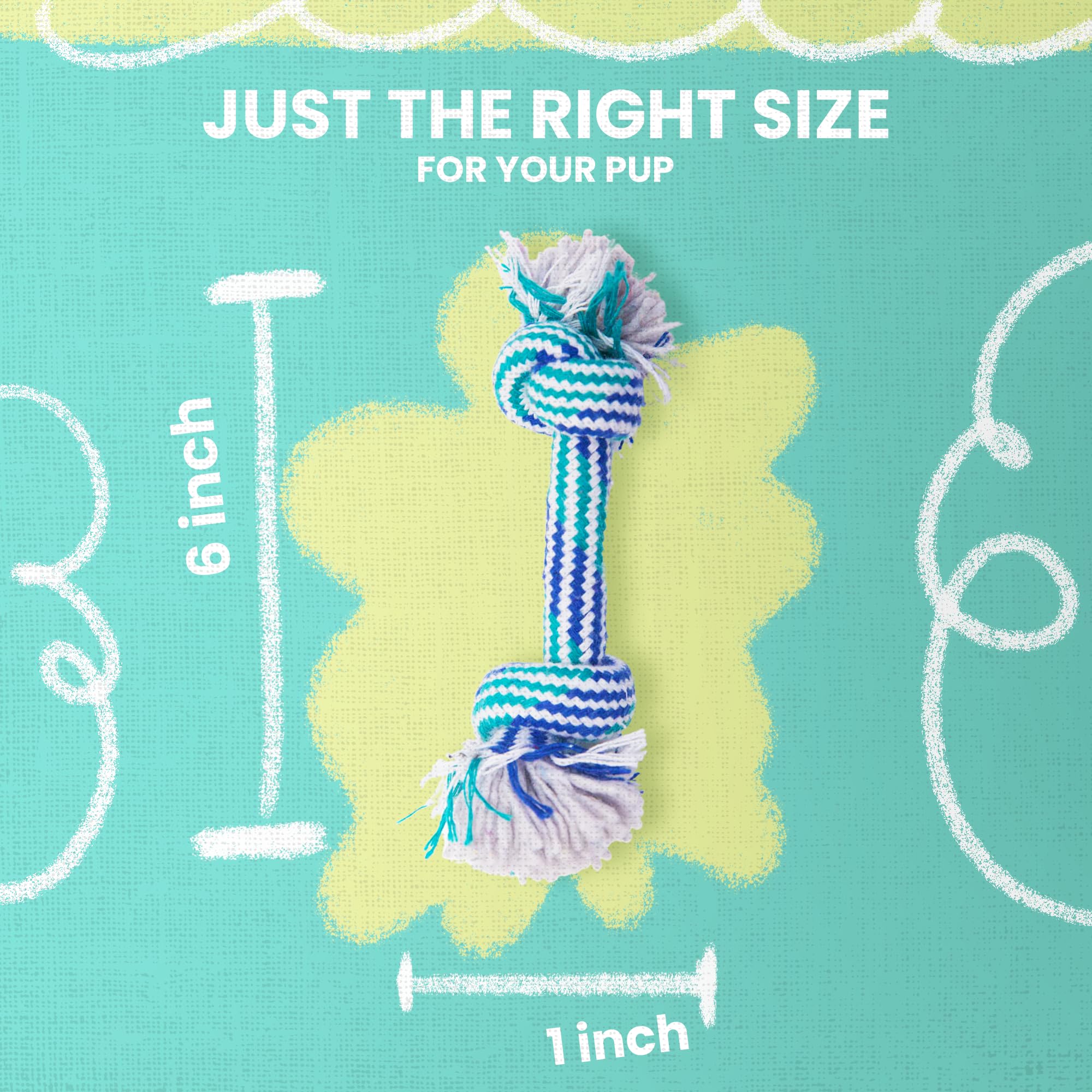 Snugarooz Lil Baby Rope Dog Toy – Durable And Compact Design - Perfect For Small Breeds And Tough Chewers - Ideal For Tugging And Chewing Fun