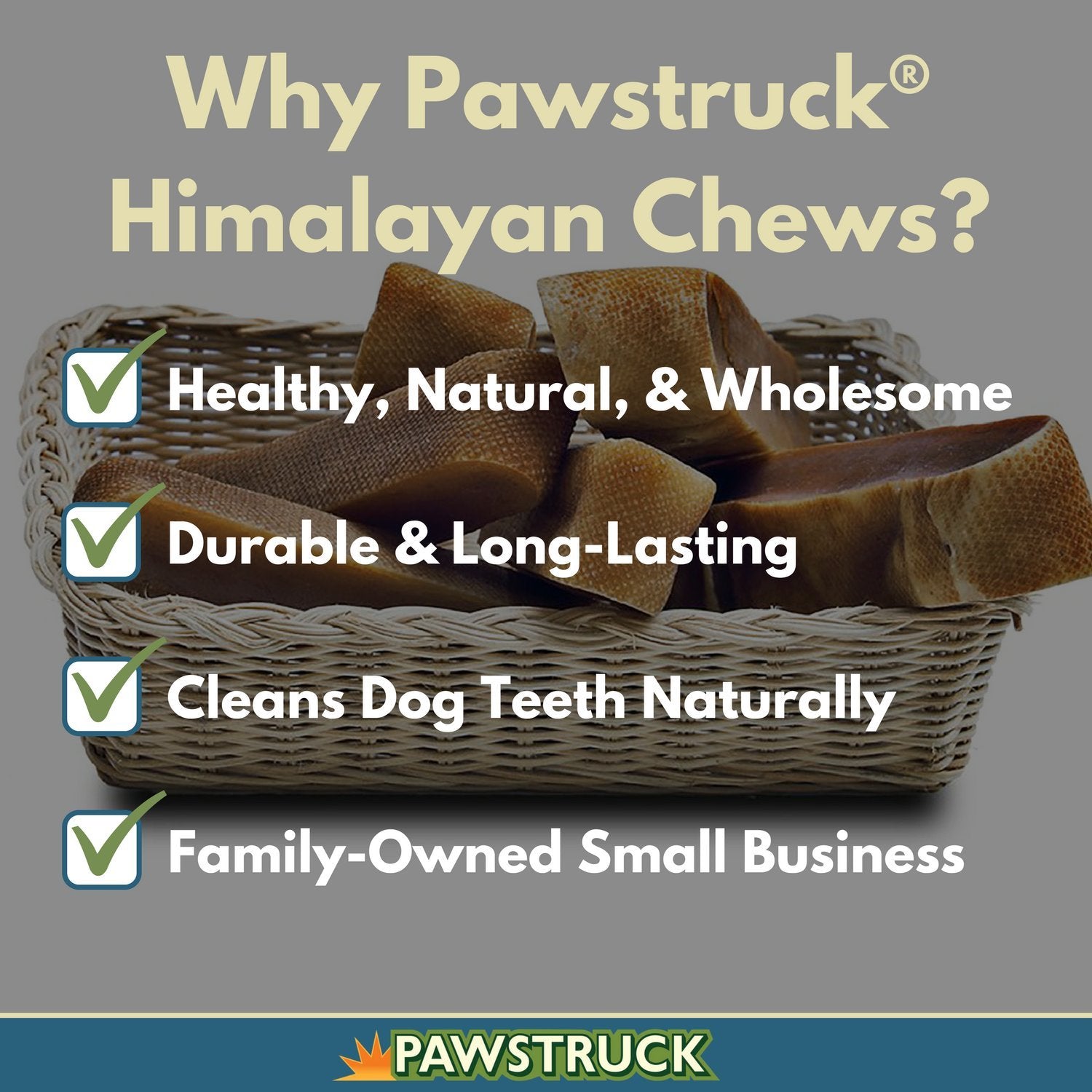 Pawstruck Large Himalayan Yak Dog Chew (6-7 oz) - Natural Yak & Cow Milk Cheese Long-Lasting Treat for Dog Chew Stick - 1 Count