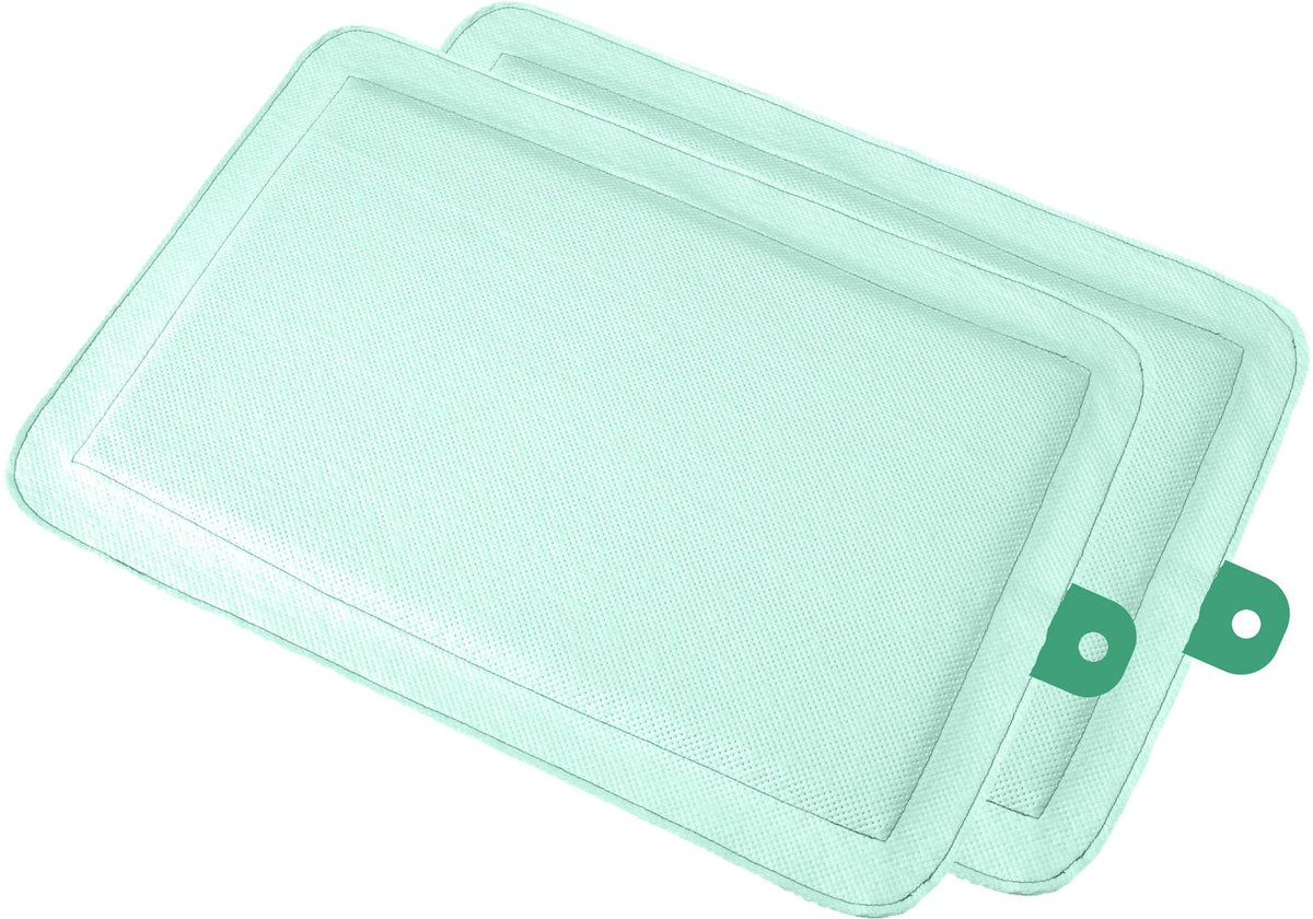 Dryfur Pet Carrier Insert Pads Size Large 24.50In X 17.25In Green - 2 Pack