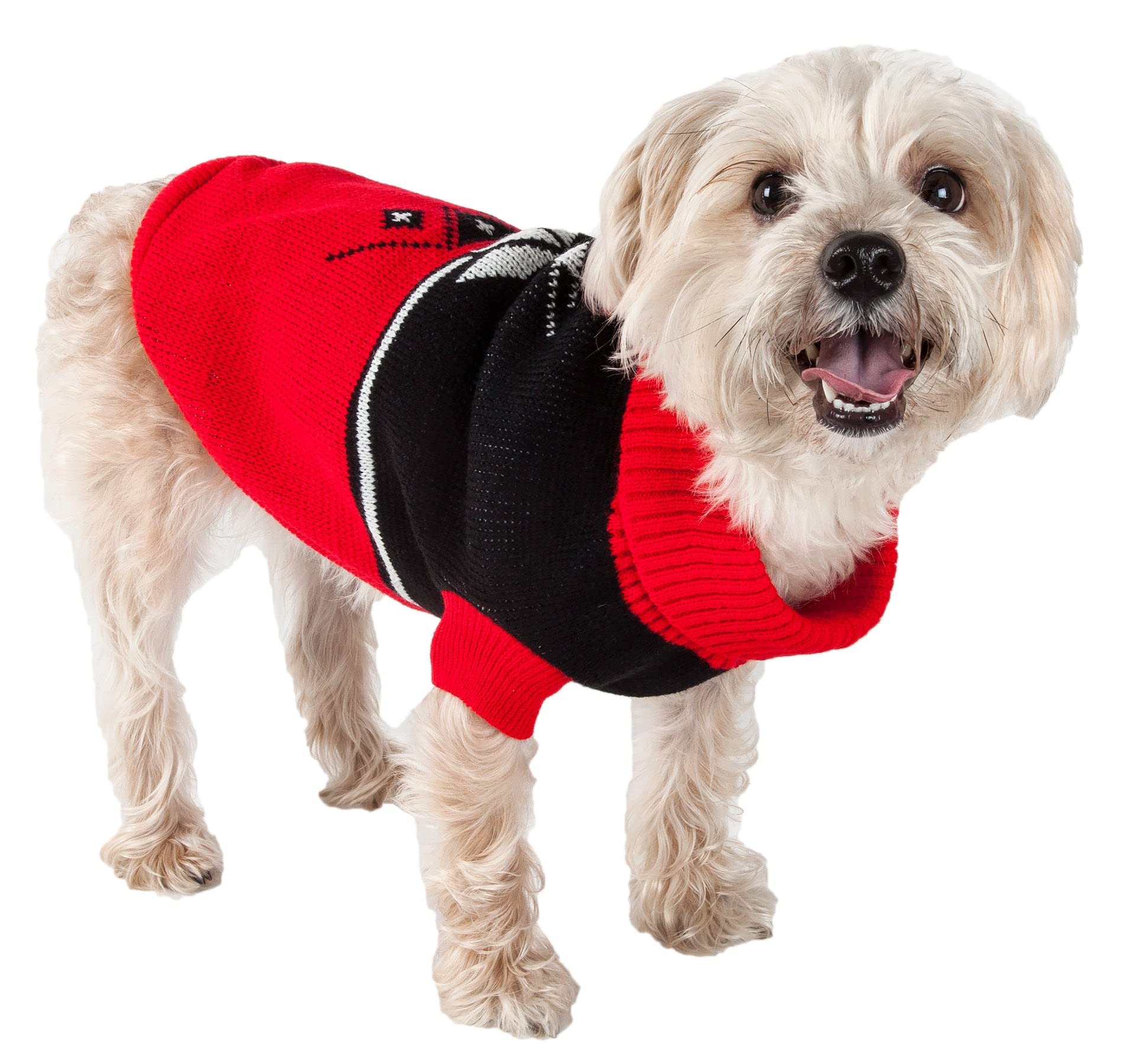 Pet Life A Snow Flake Pet Sweater - Designer Dog Sweater With Turtle Neck - Winter Dog Clothes Designed To Keep Warm