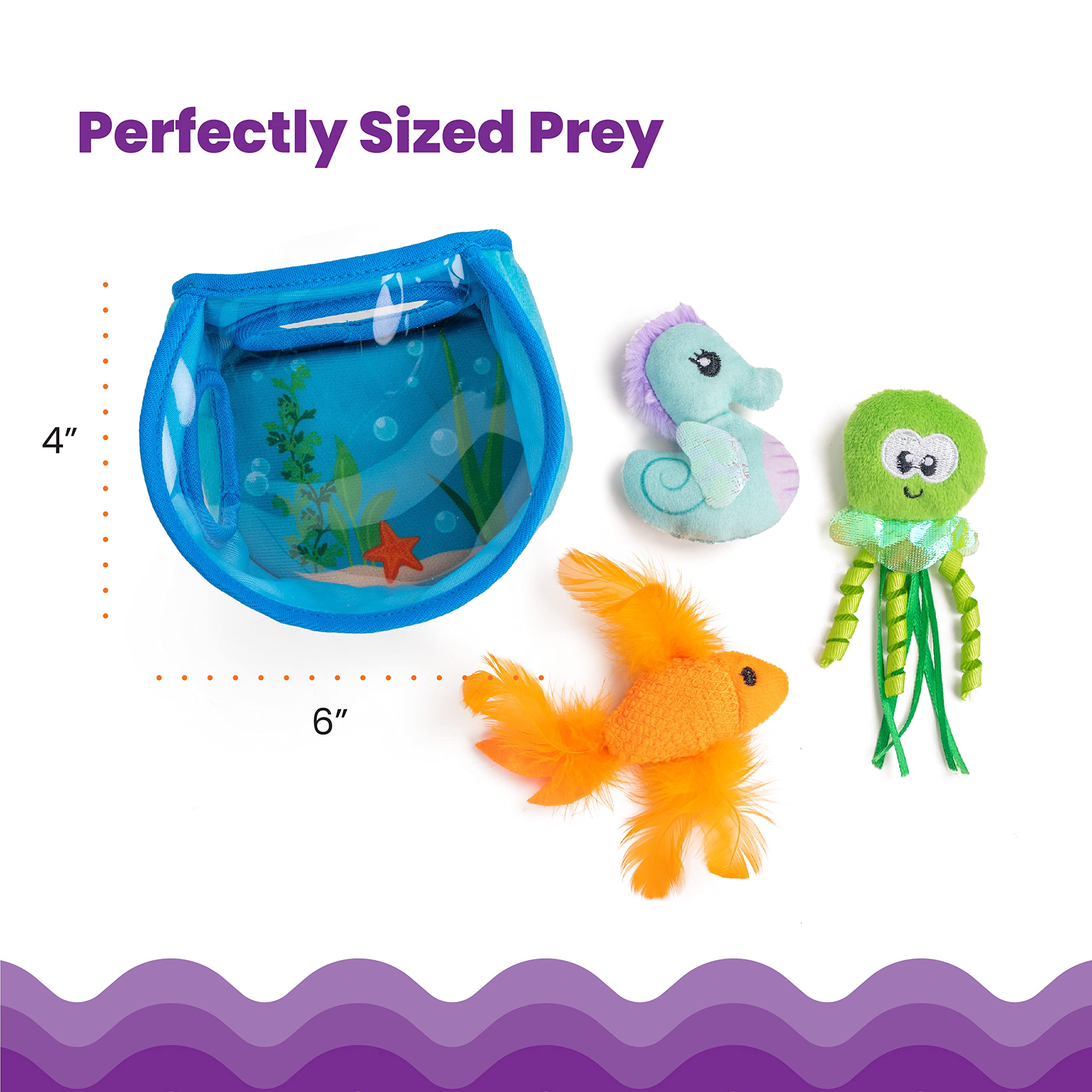 Catstages Hide & Seek Fish Bowl Interactive Cat Puzzle Toy