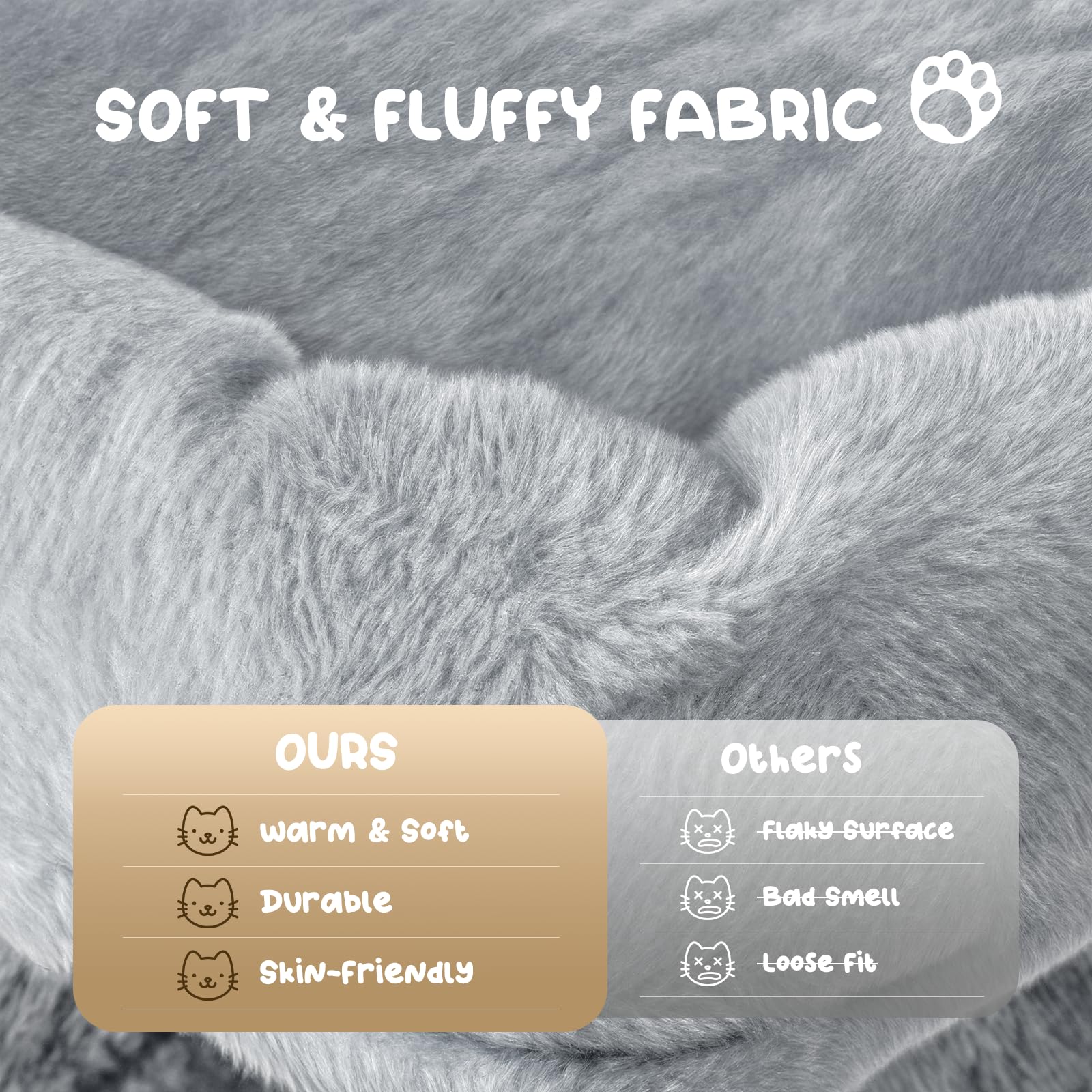 MoNiBloom Cat Tree - 36 Inch Tower with Condo, Scratching Post & Board, Hammock, Indoor Cat Climbing Tree, Light Grey