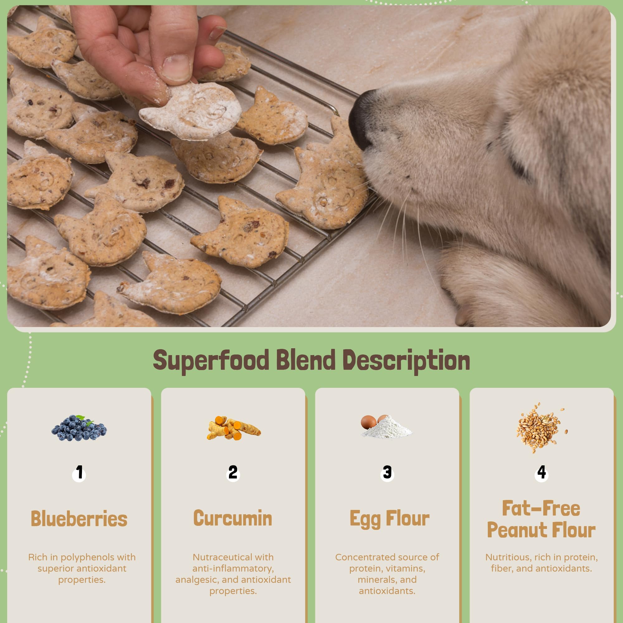 BoneItUp Dog Treats Baking Mix(Super Food), All-Natural, Vet-Approved, Nutrient-Rich Ingredients, Low CaloriesTreats for Dogs, P
