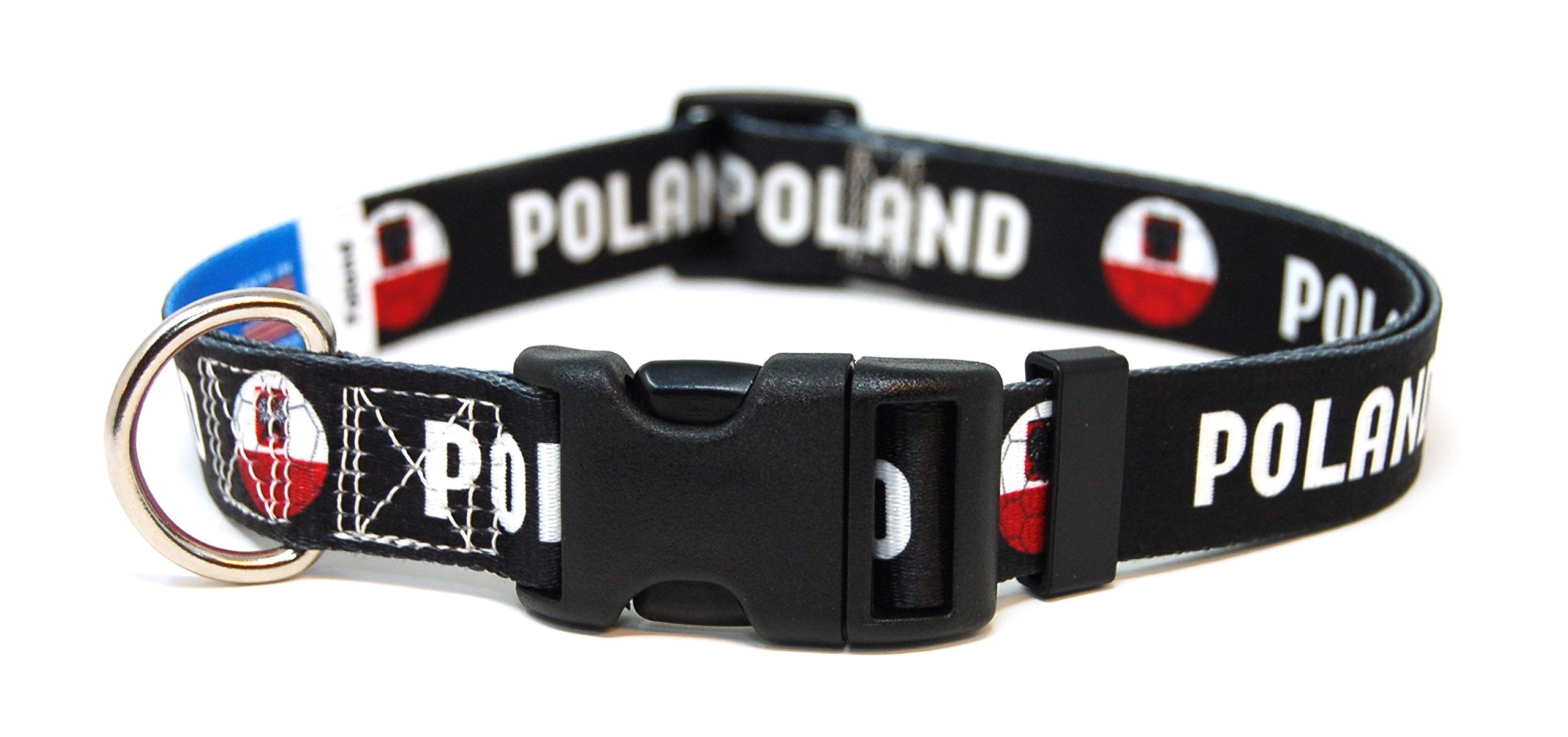 Dog Collar With Poland Soccer Design | Great For National Holidays, Special Events, Festivals, Independence Days And Every Day S