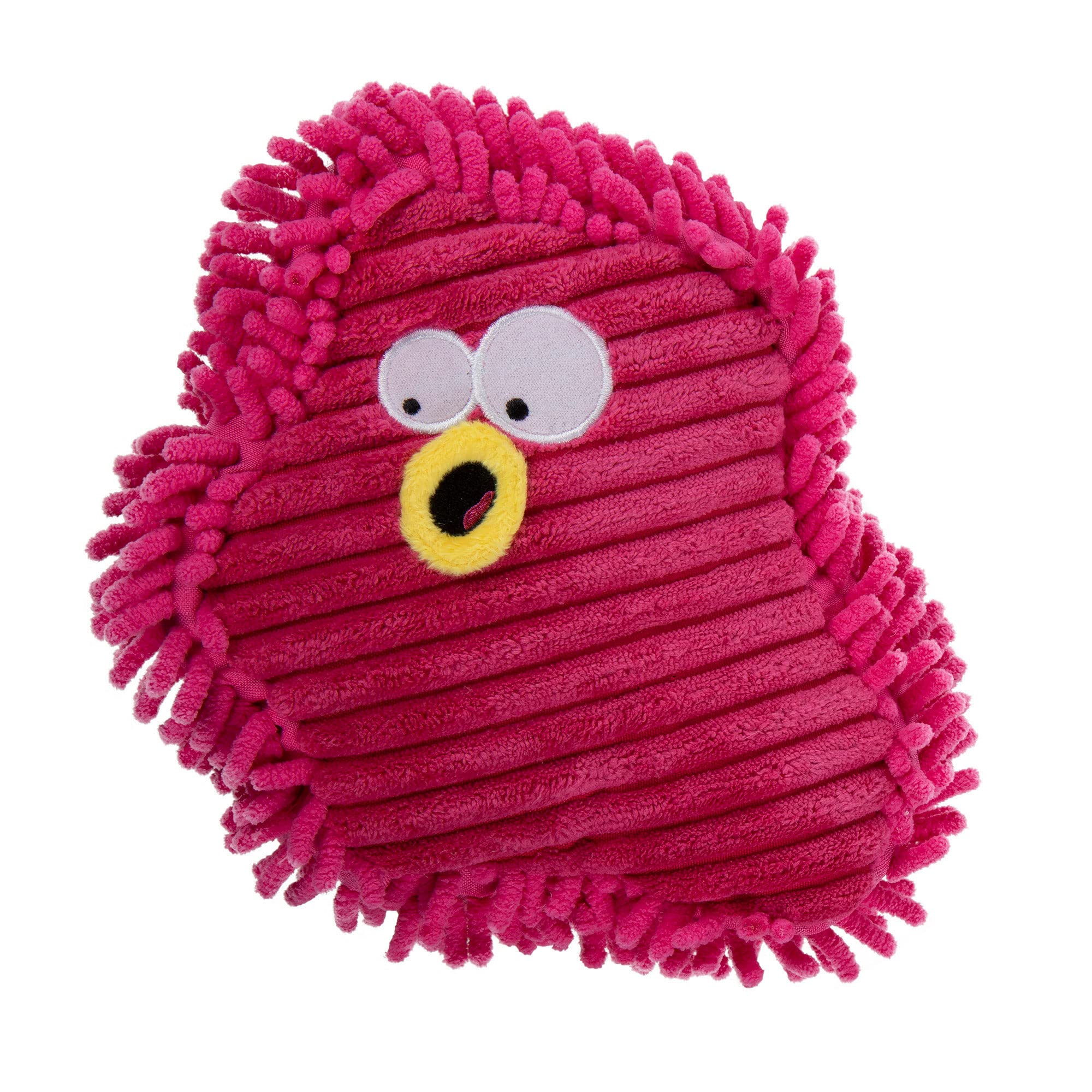 Godog Playclean Germs Squeaky Plush Dog Toy With Odor-Eliminating Essential Oils, Chew Guard Technology - Pink, Large